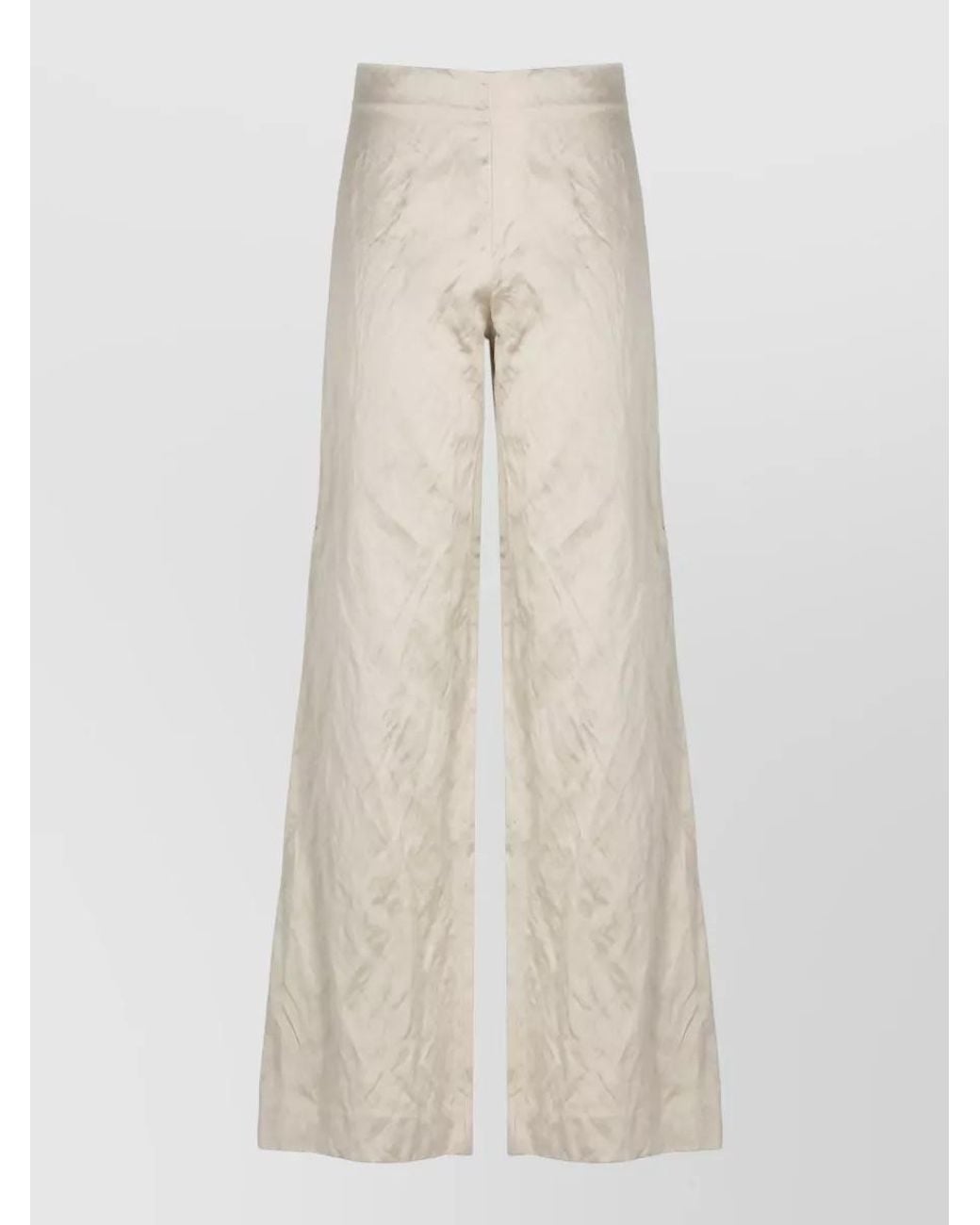 Antonelli Natural Wide-Leg Trousers