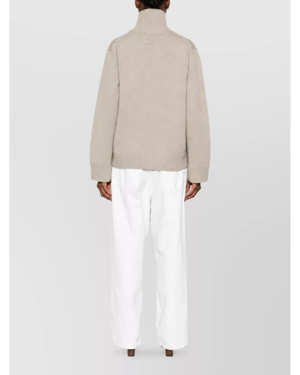 Totême Natural Wool Turtleneck Jumper