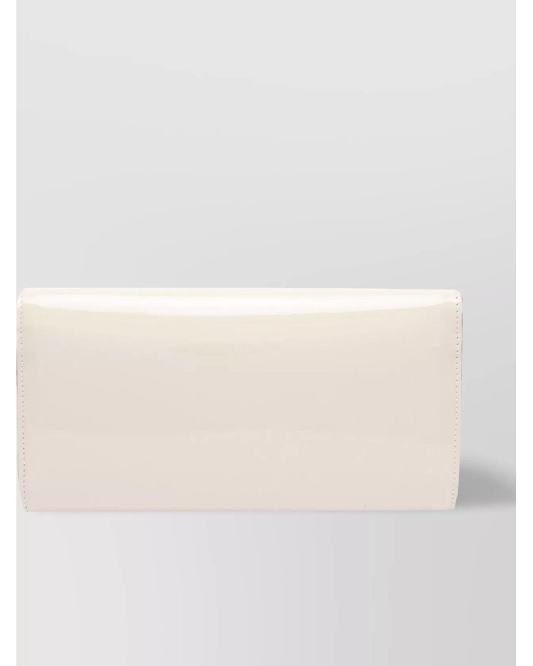 Jimmy Choo Natural Emmie Leather Clutch Bag