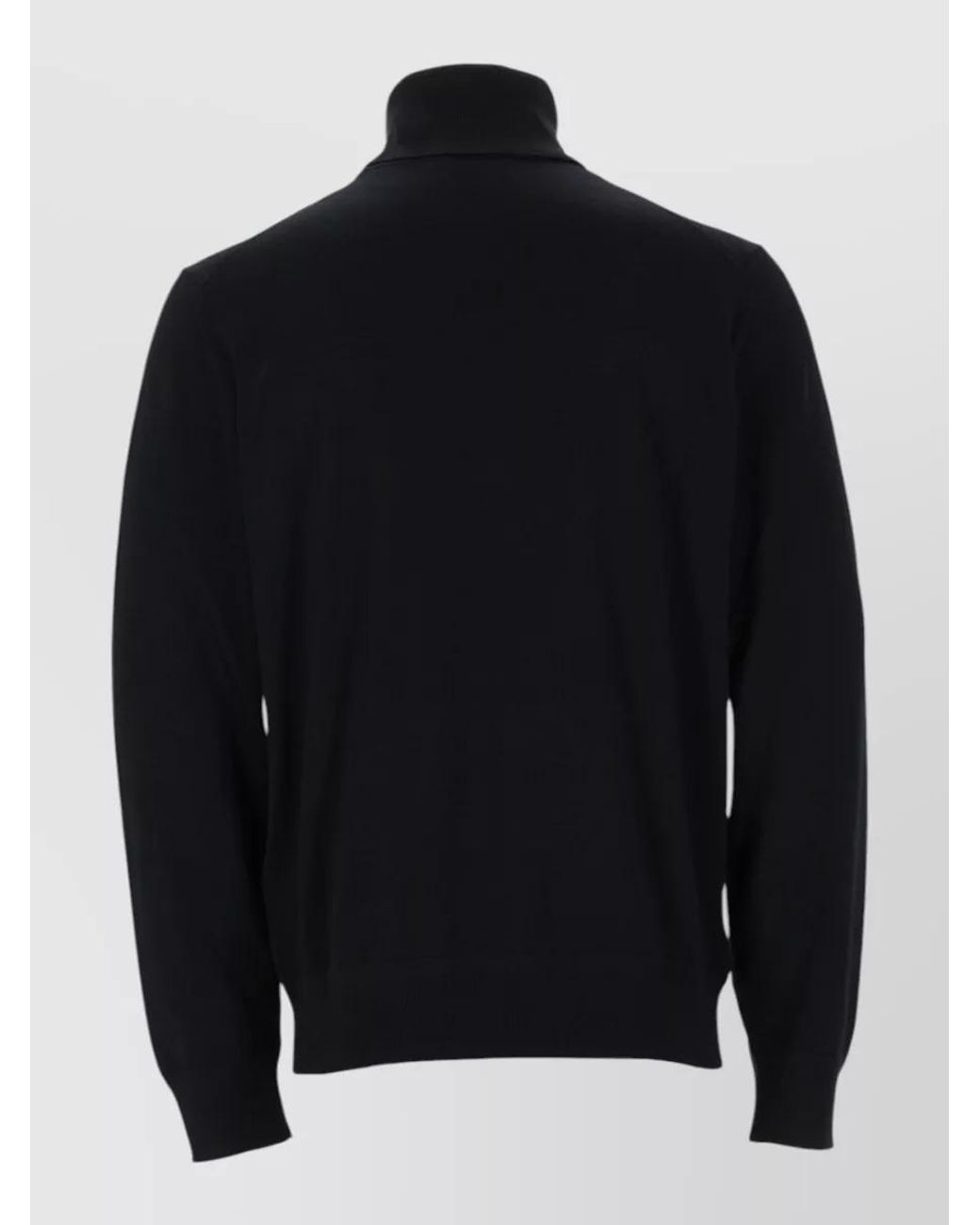Tom Ford Black Fine-Knit Wool Turtleneck Tank Top for men