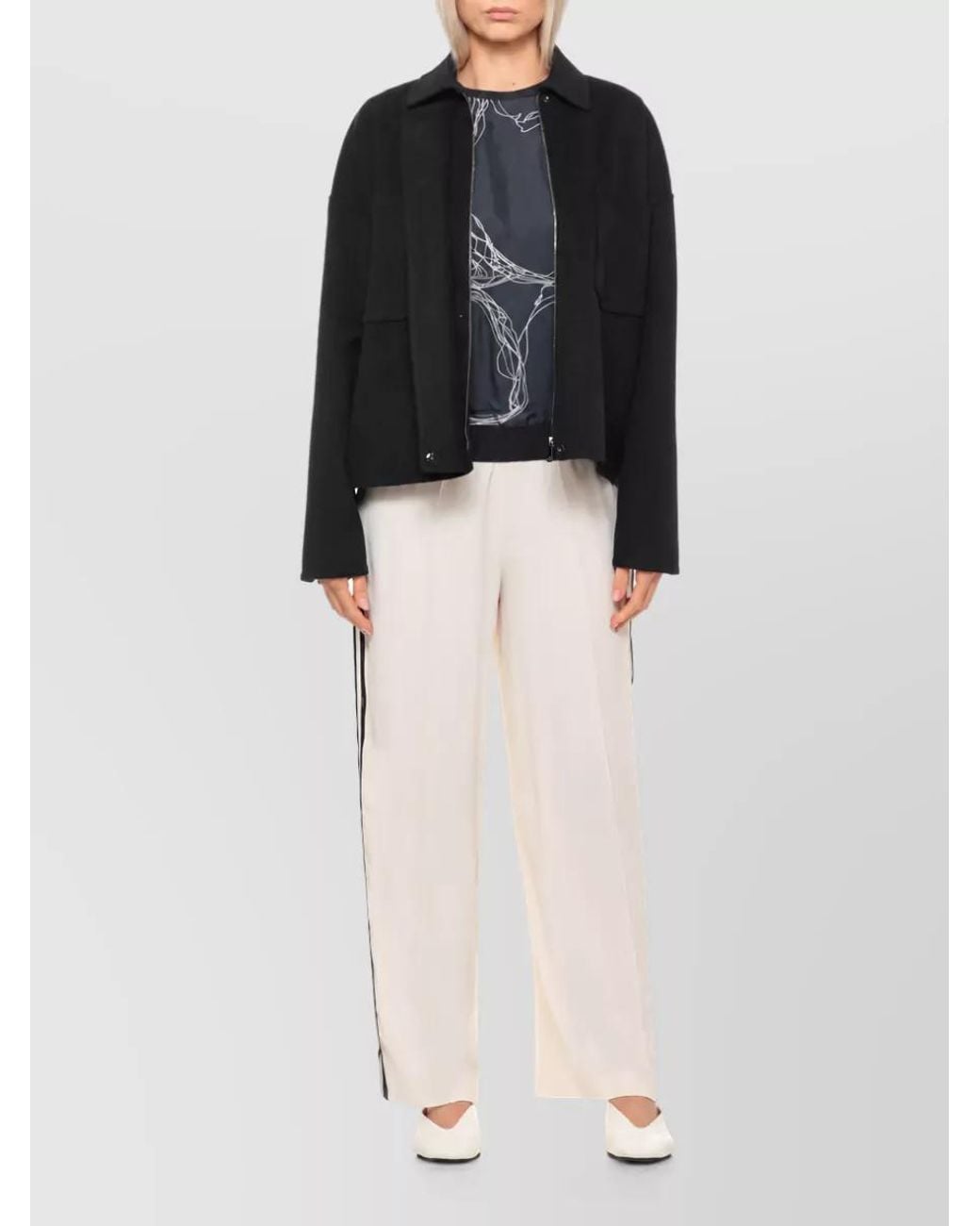 Fabiana Filippi Blue Sleeveless Fitted Jacket
