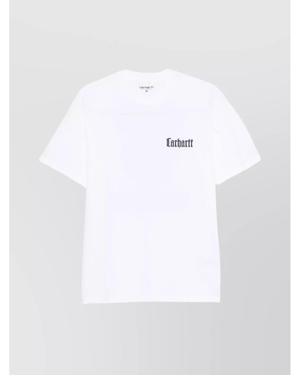 Carhartt White Organic Cotton Graphic Logo-Print T-Shirt for men
