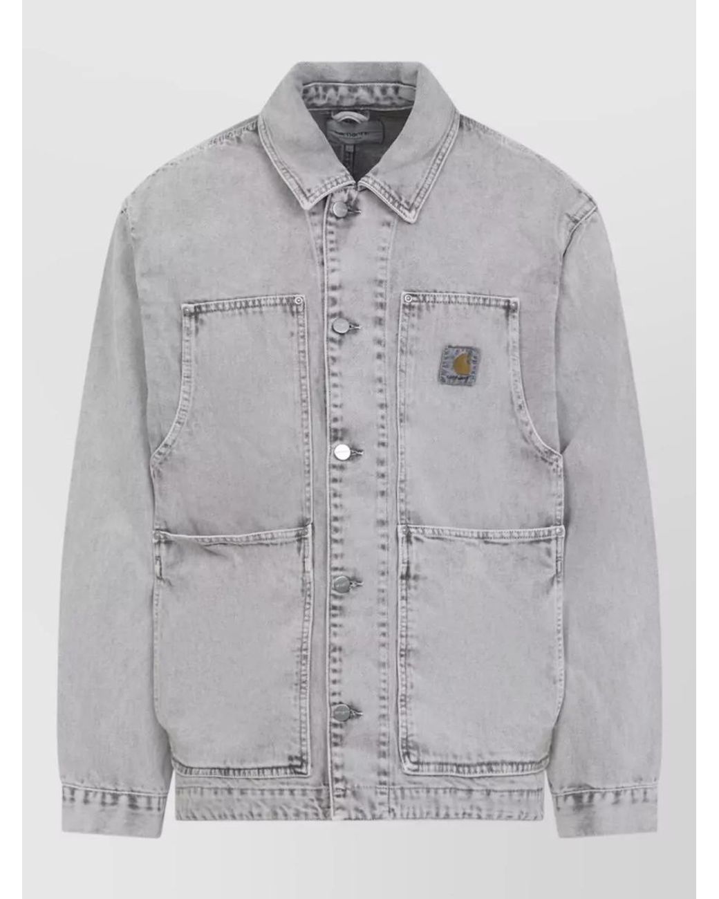 Carhartt Gray Cotton Shirt Jacket for men
