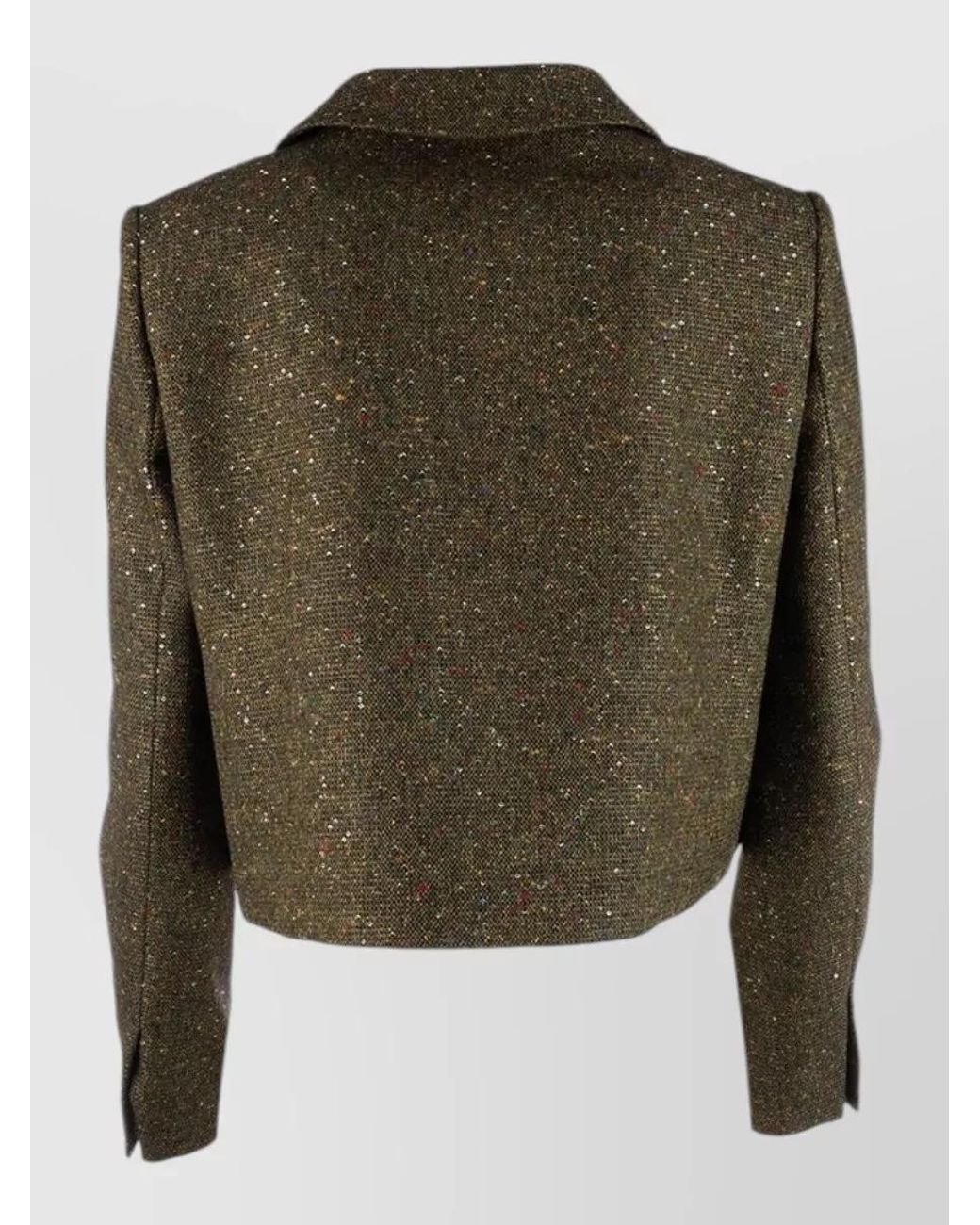Dior Green Silk Blend Suit Jacket