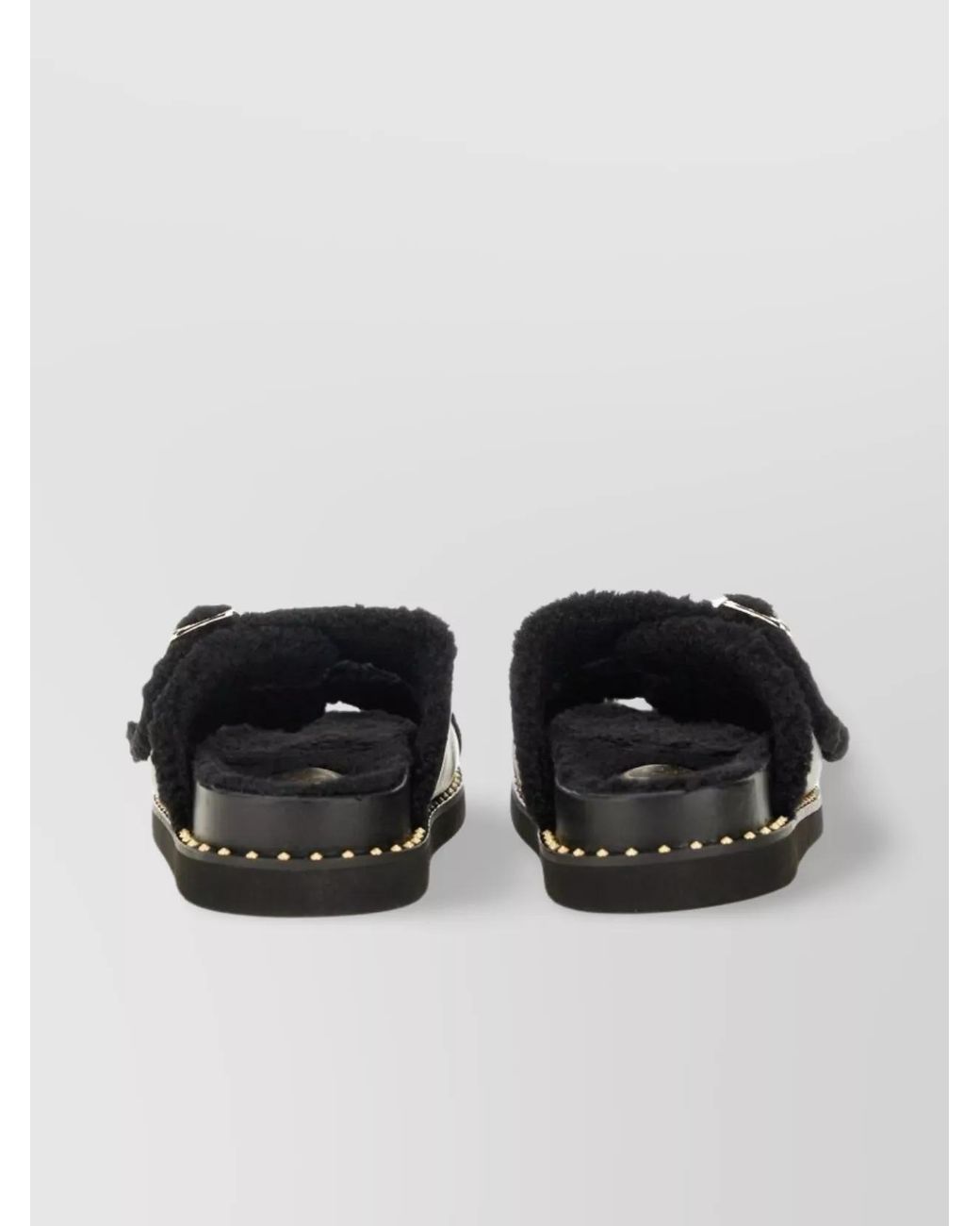 Ash Black Leather Sandals