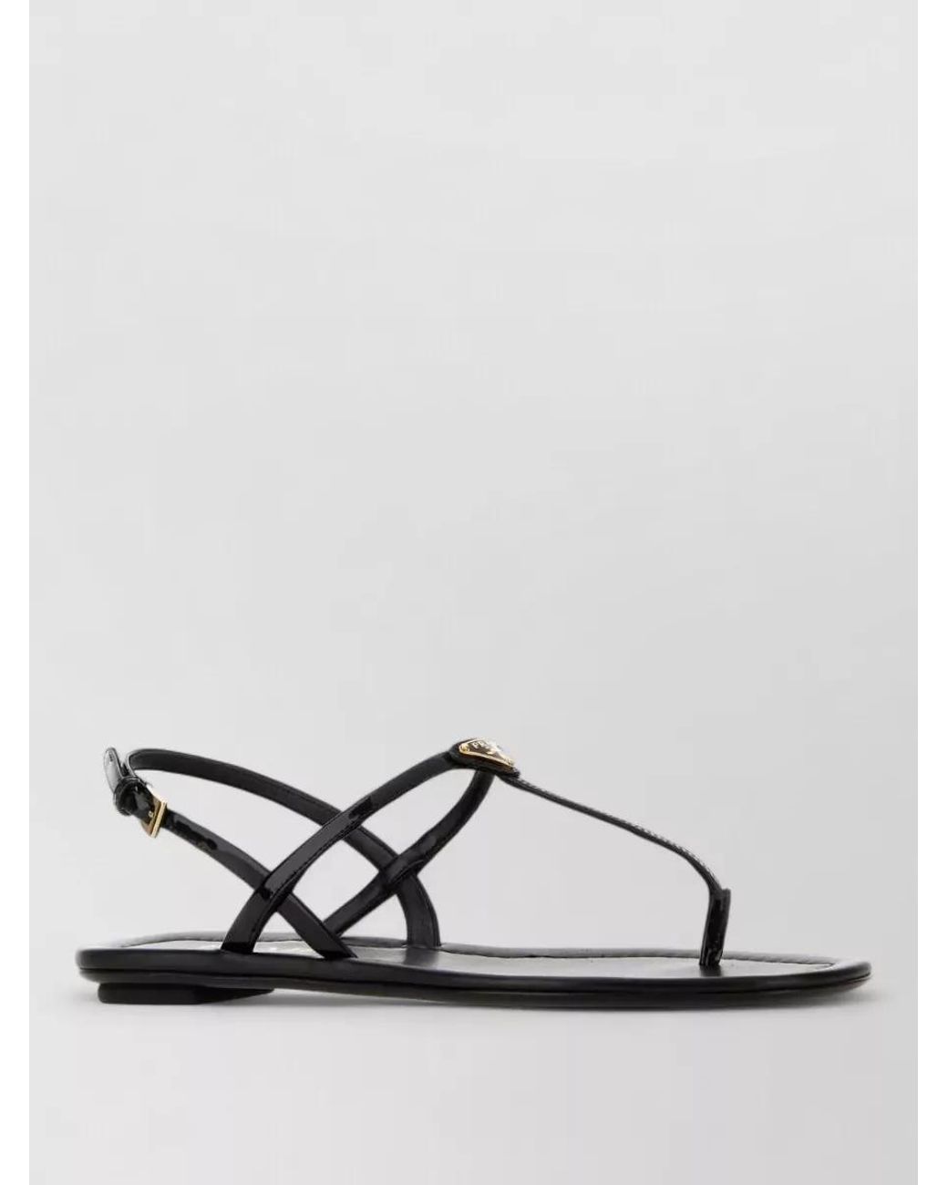 Prada Multicolor Patent Leather Thong Sandals