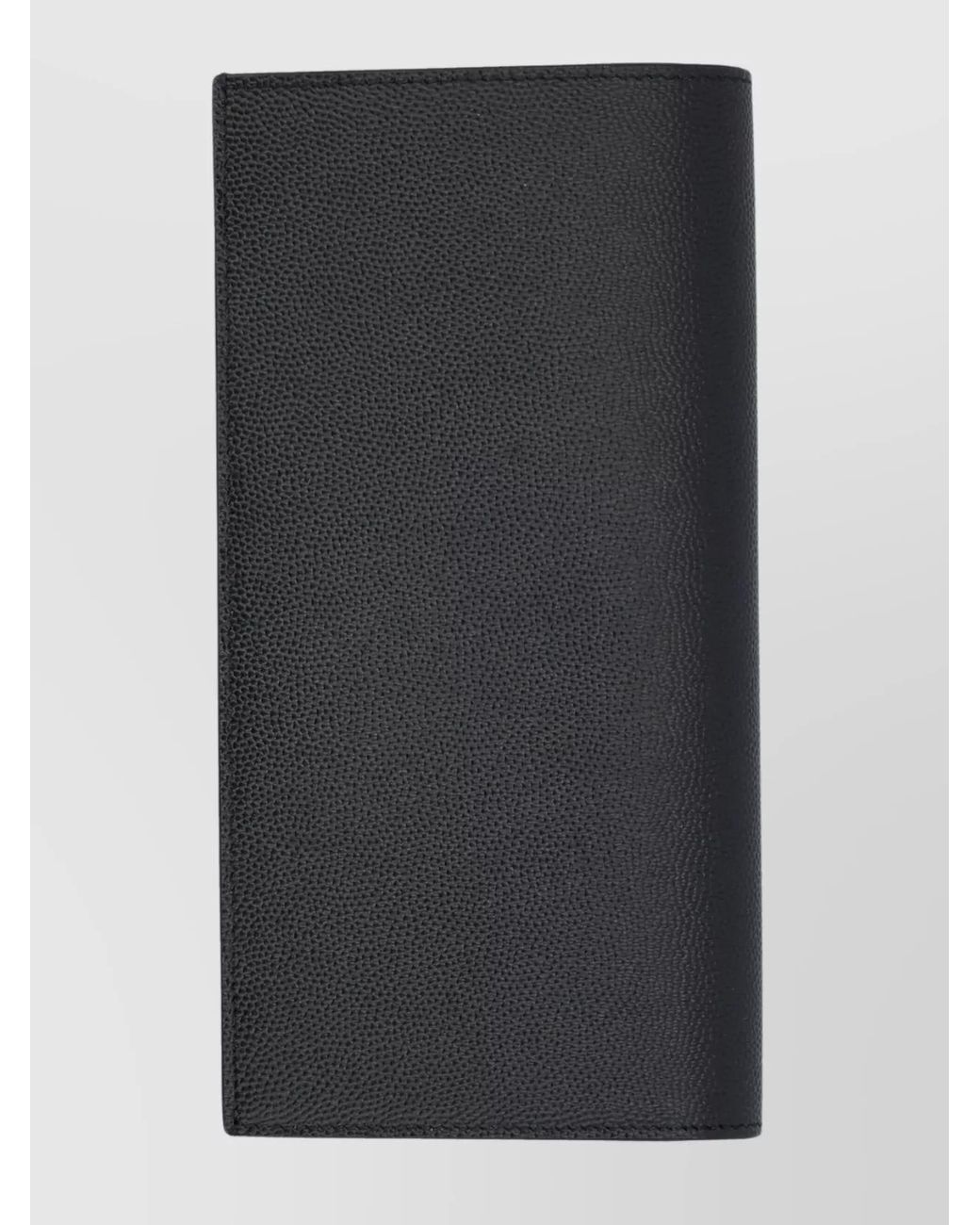 Saint Laurent Black Grained Leather Continental Wallet for men