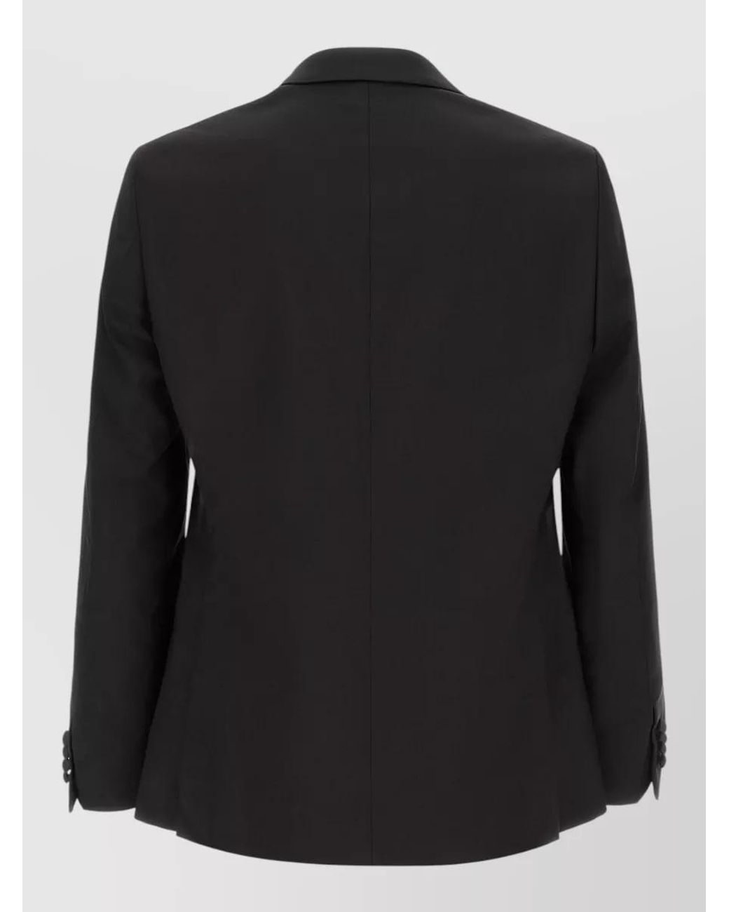 Pal Zileri Black Wool Straight-Leg Tailored Trousers for men