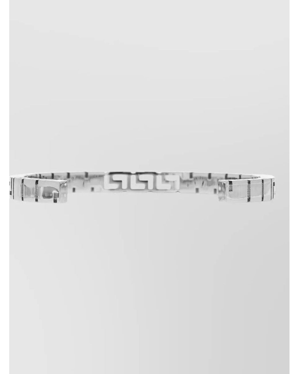 Versace Metallic Metal Bracelet for men