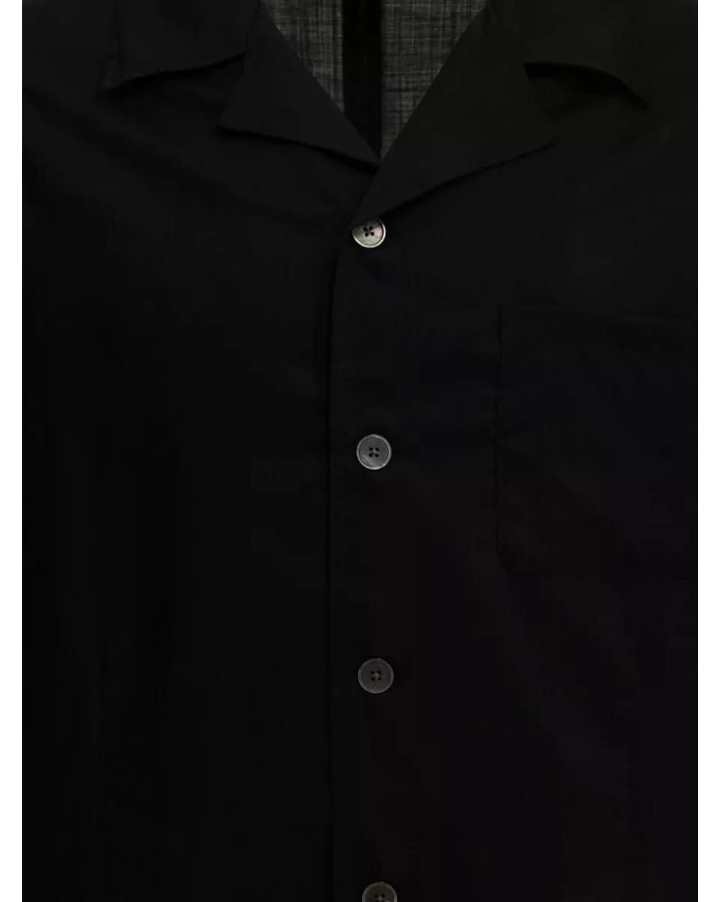 Our Legacy Black Virgin Wool Casual Shirt for men