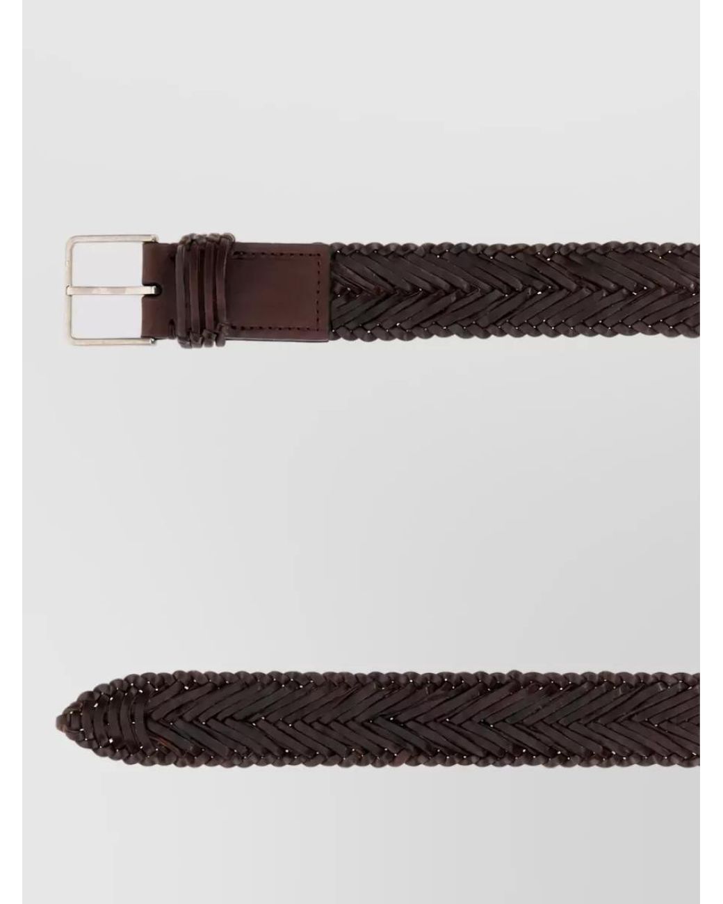 The Row Brown Leather Belt for men