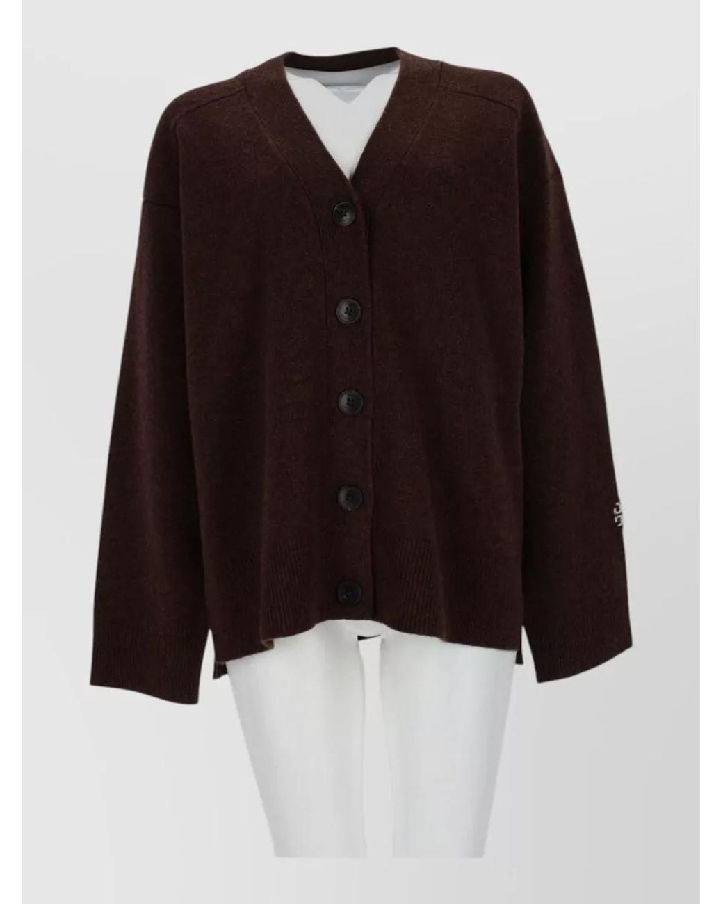 Tory Burch Black Wool Cardigan
