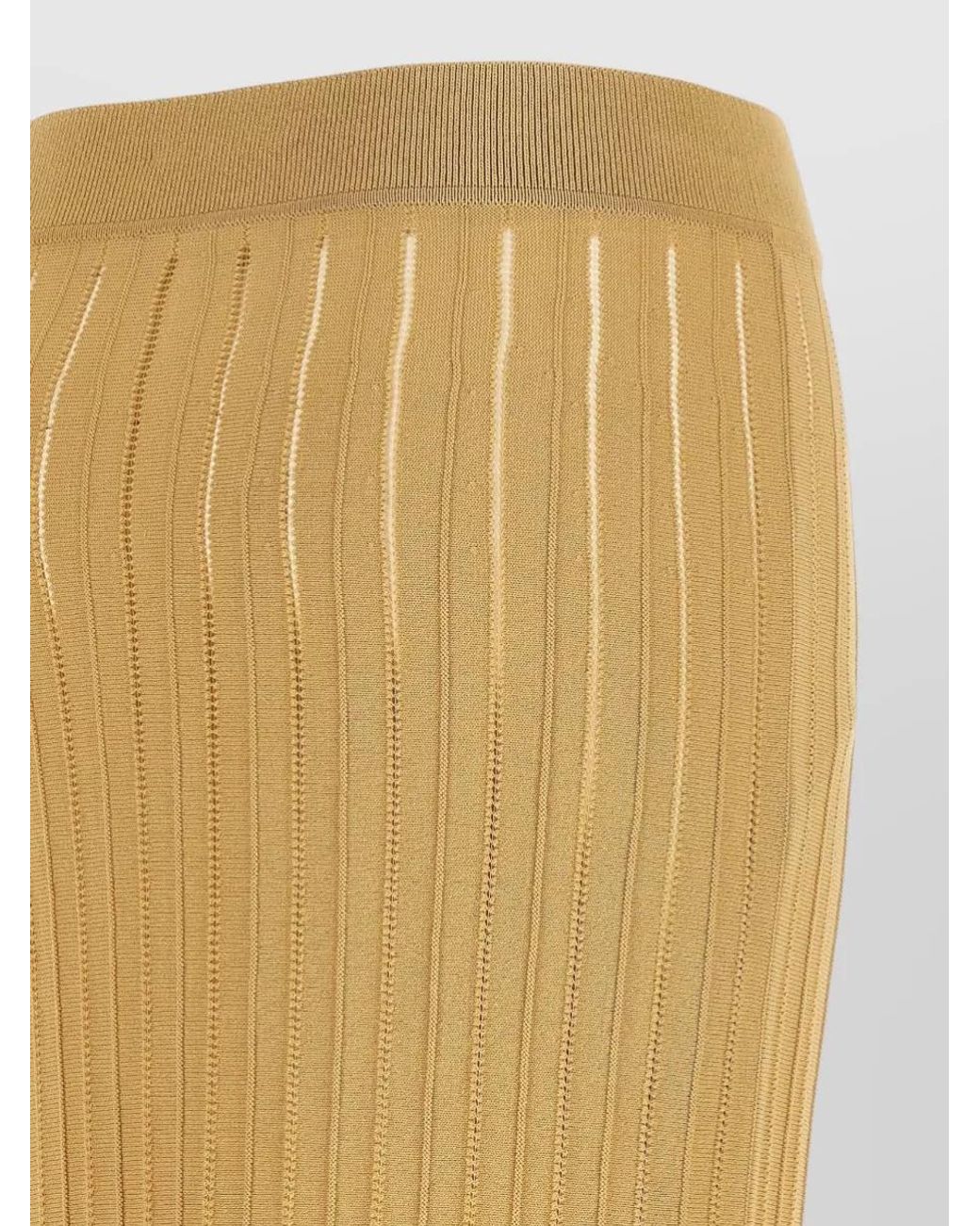 Balmain Metallic Fringed Midi Skirt