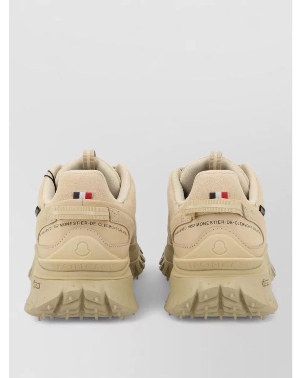Moncler Natural Calf Leather Low-Top Sneakers