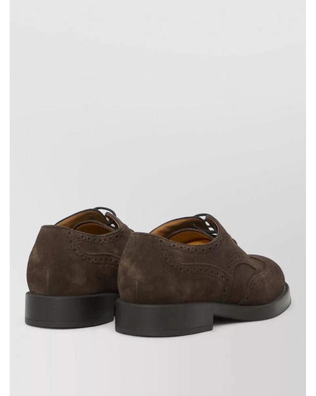 Tod's Brown Suede Lace-Up Brogues for men