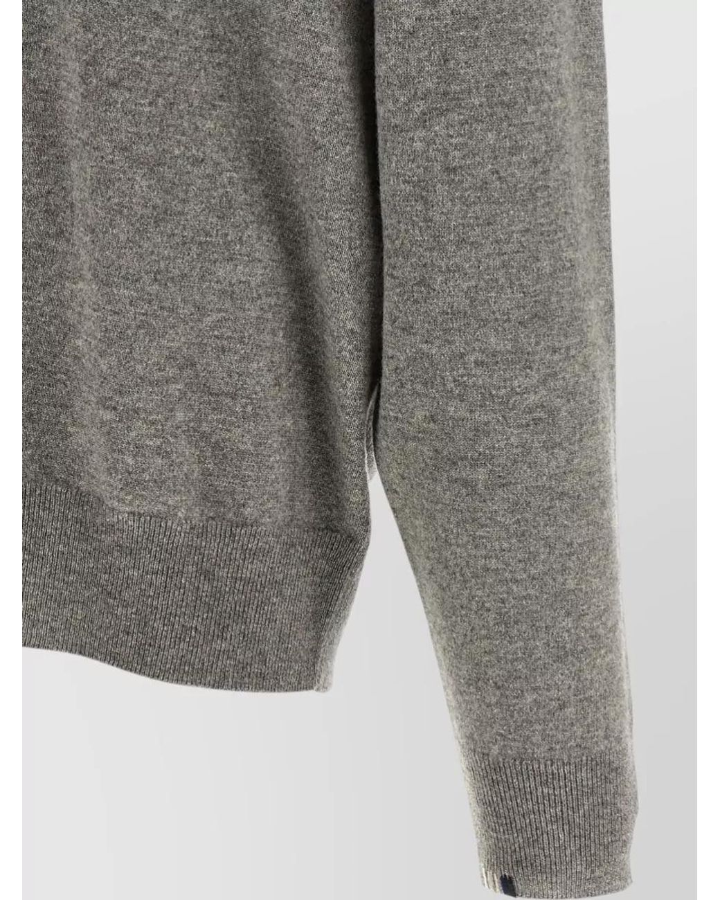 Extreme Cashmere Gray Cashmere Oversized Crewneck Sweater for men