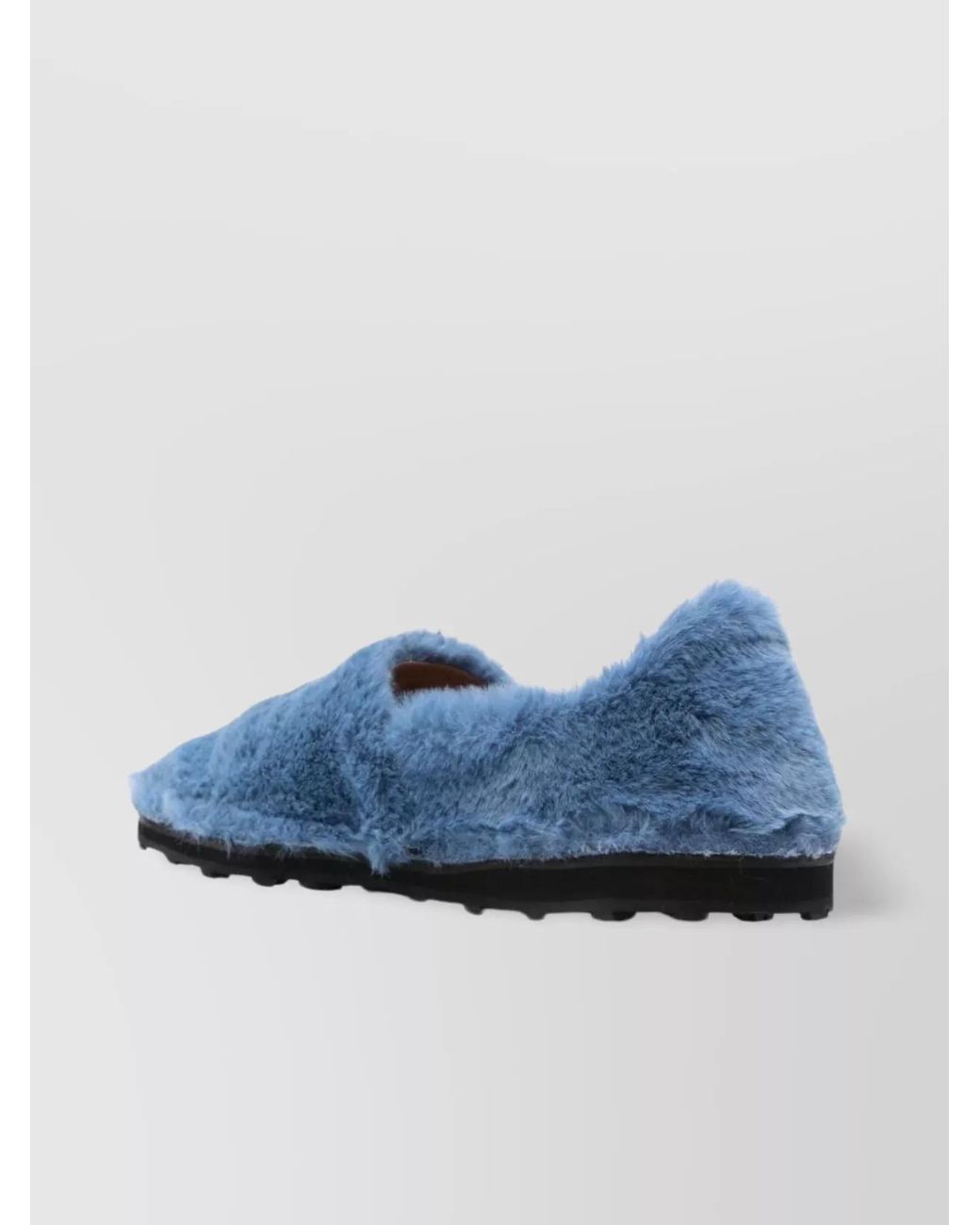 Marni Blue Faux Fur Slip-On Loafers for men
