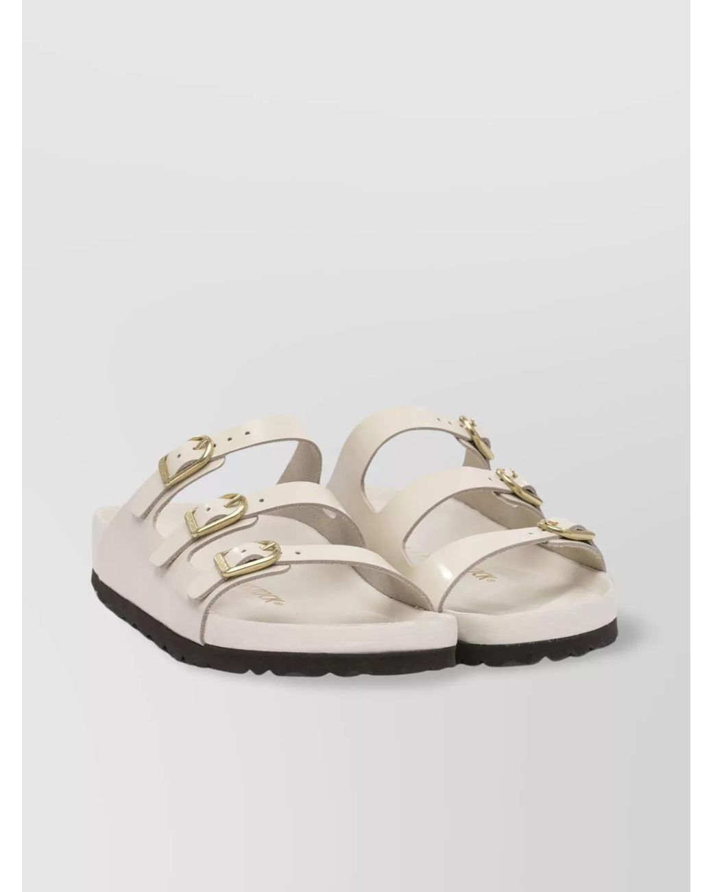 Birkenstock White Leather Florida Fresh Sandals