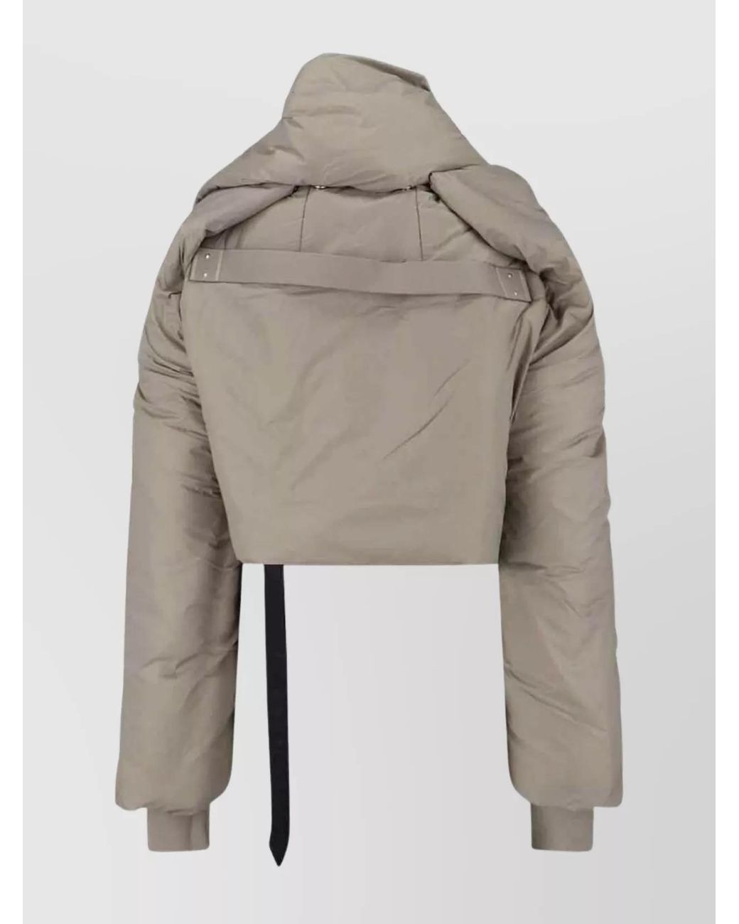 Rick Owens Natural Comfortable Long Sleeve Padded Jacket