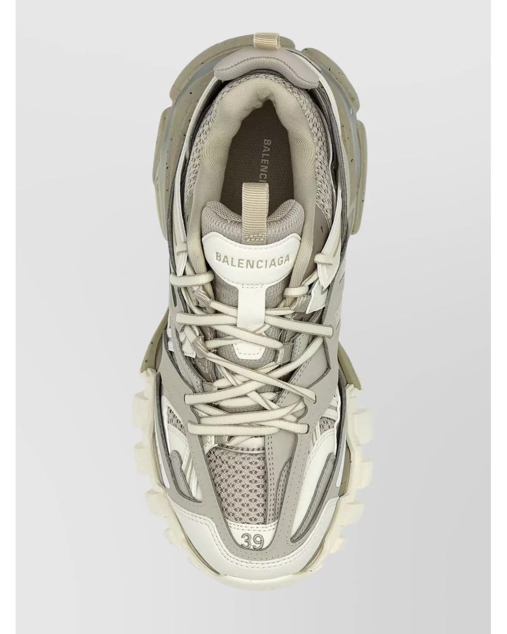Balenciaga Natural Mesh And Rubber Low-Top Sneakers
