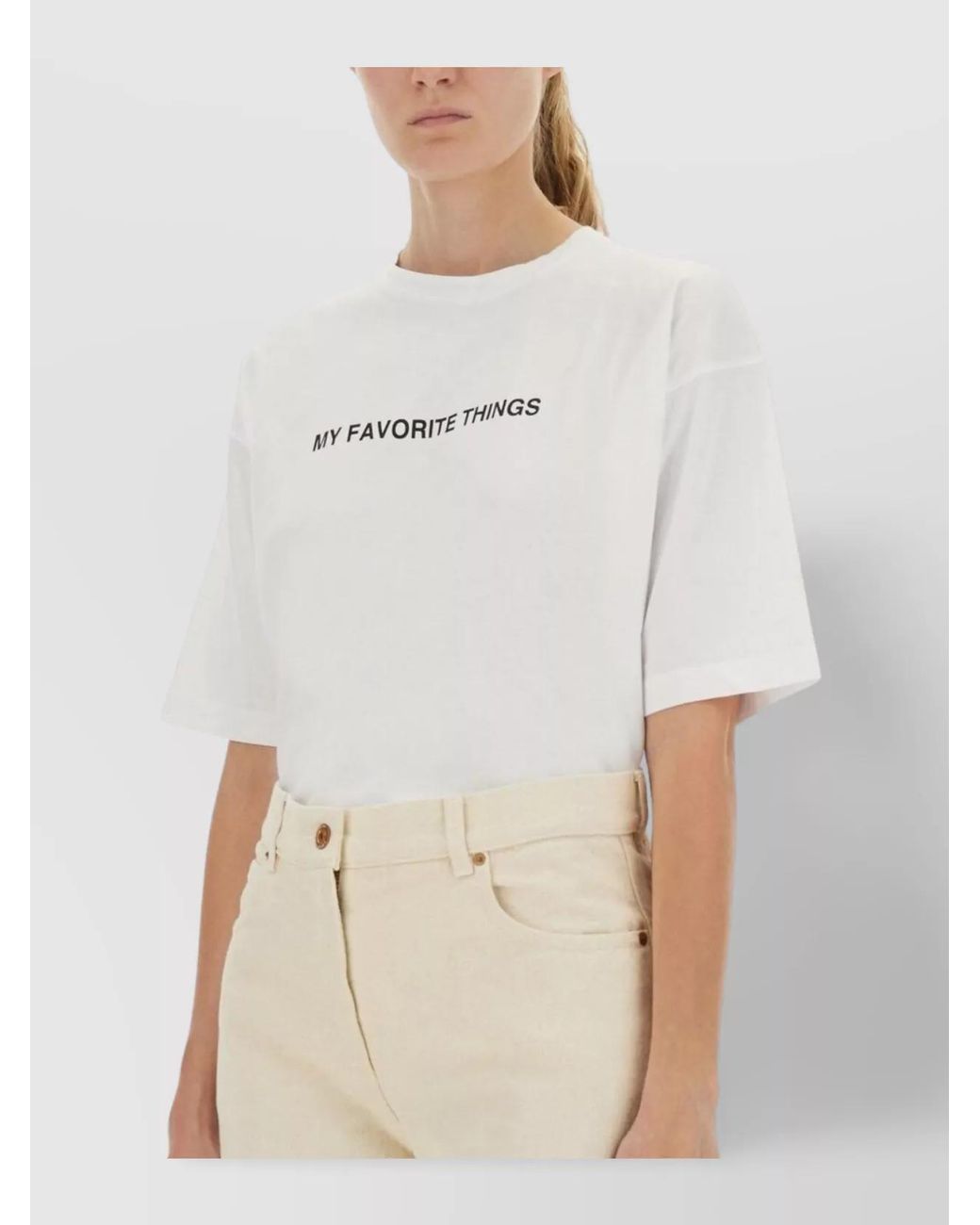 Aspesi Natural Printed T-Shirt