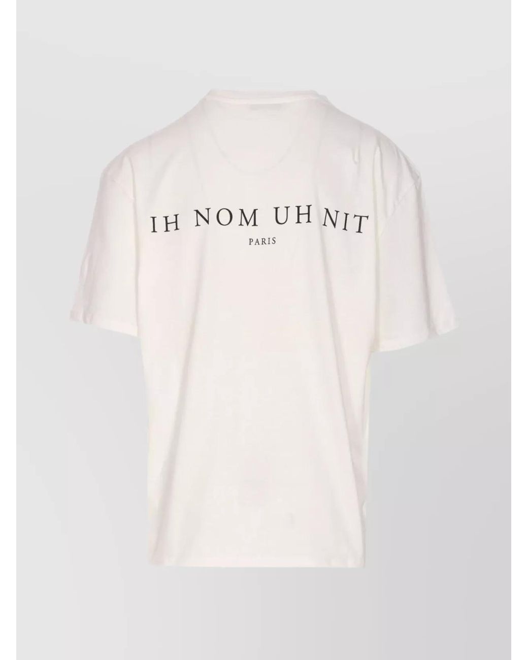 Ih Nom Uh Nit White Cotton Printed T-Shirt for men