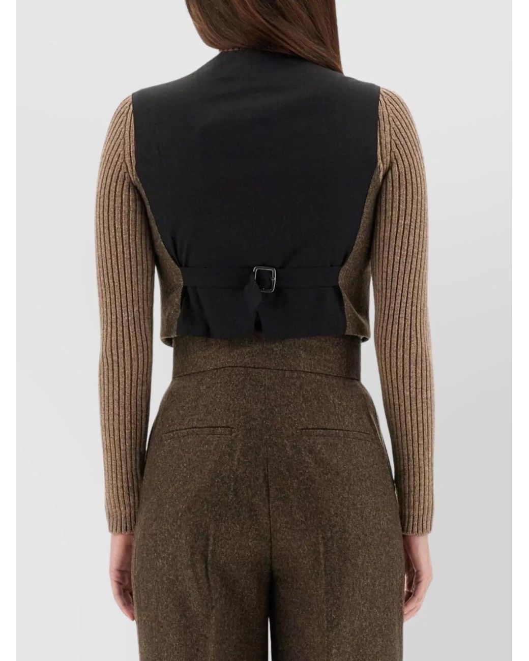 Max Mara Multicolor Wool Vest