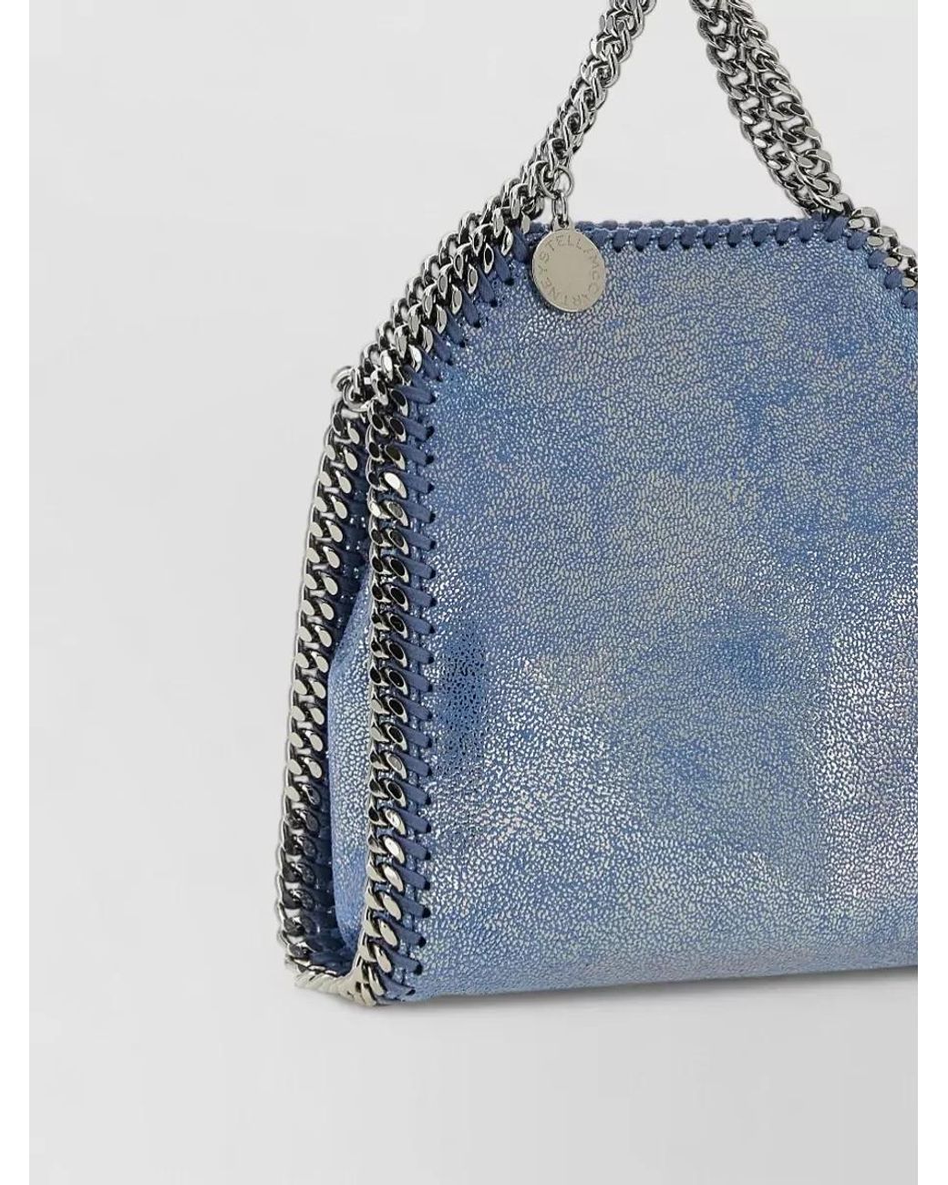 Stella McCartney Blue Falabella Tiny Shoulder Bag