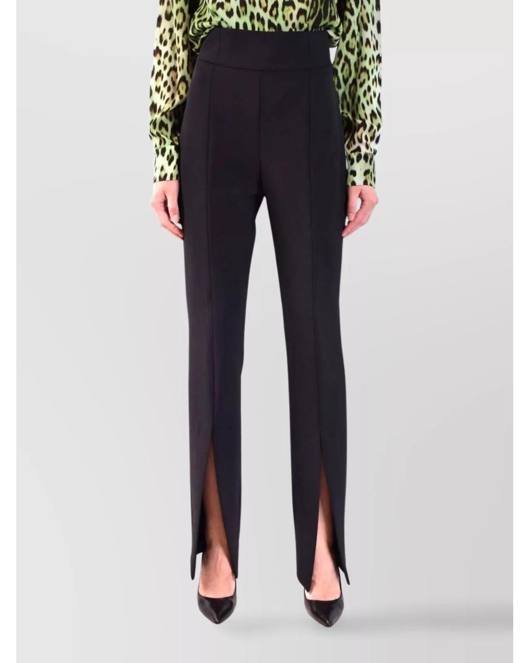 Pinko Black High-Rise Trousers