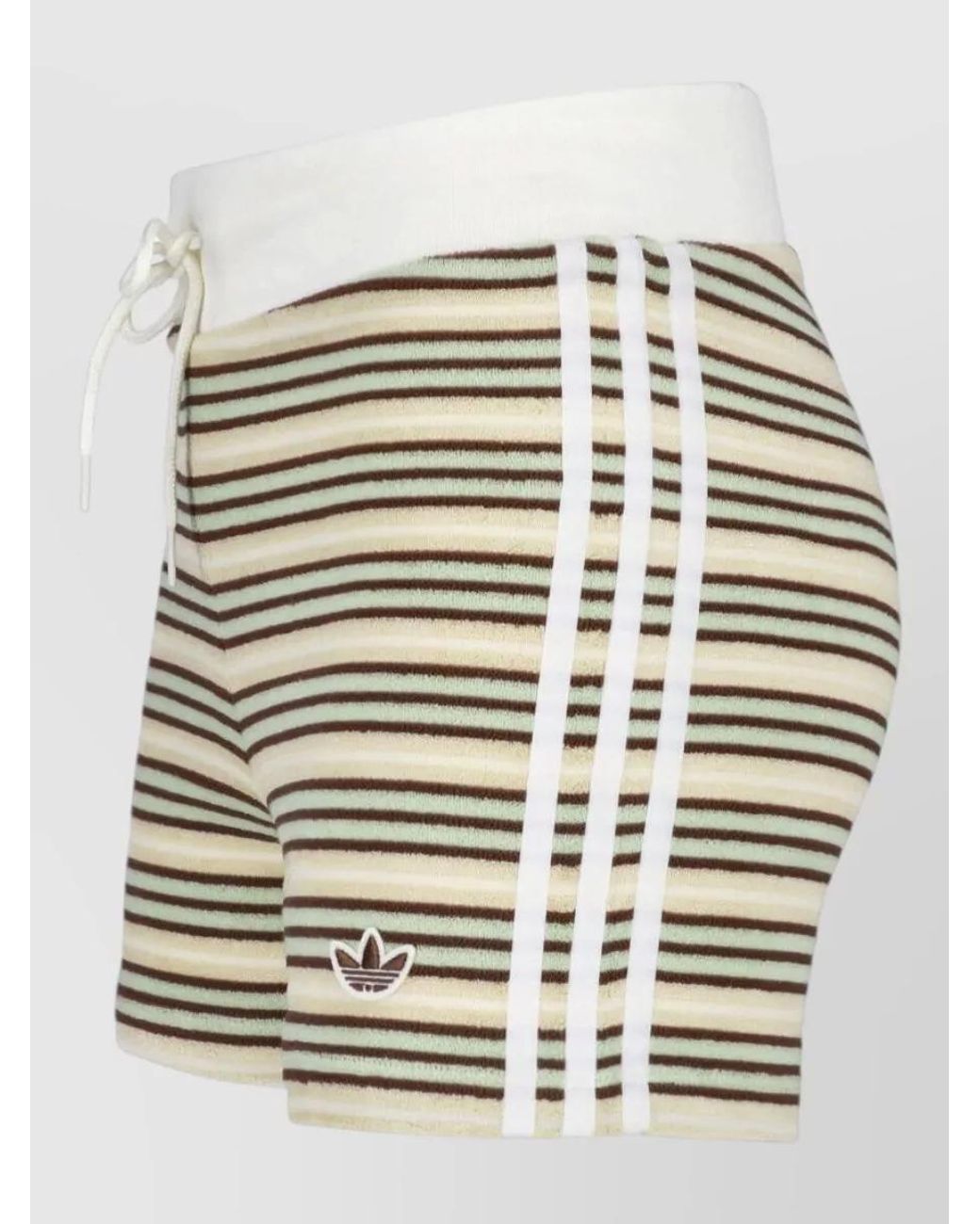 Adidas Natural Straight Cotton Knee-Length Shorts