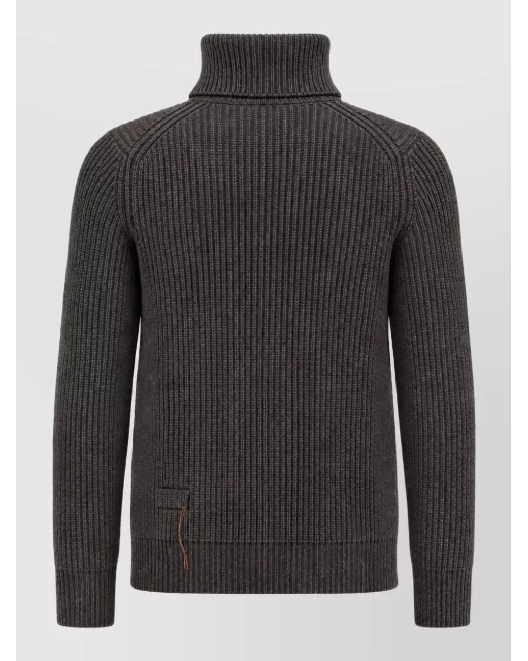 Fortela Gray Cashmere Wool Sweatshirt
