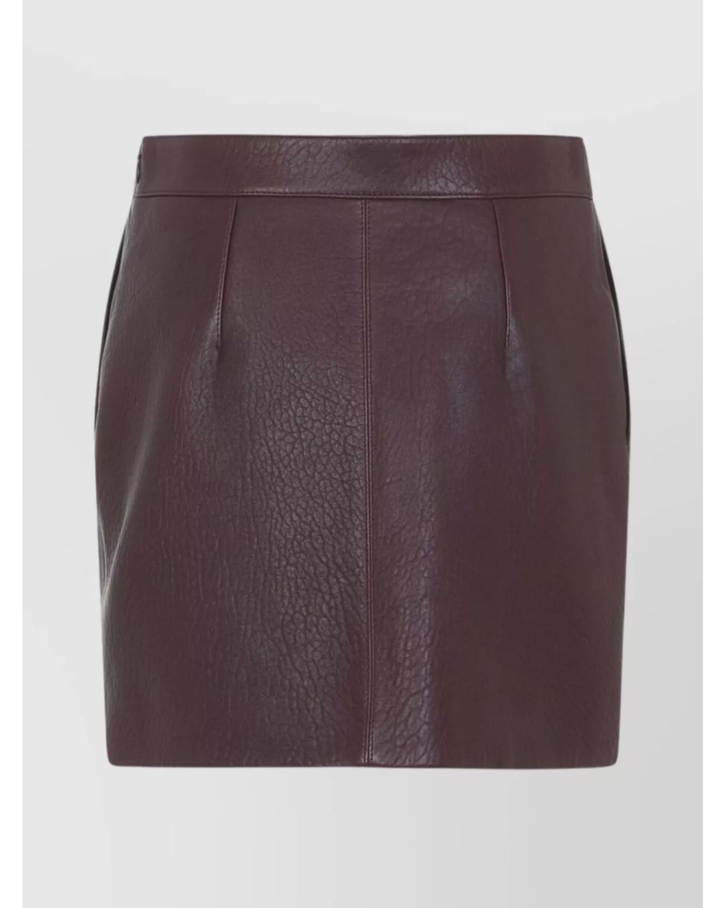 Chloé Purple Lamb Leather Mini Skirt