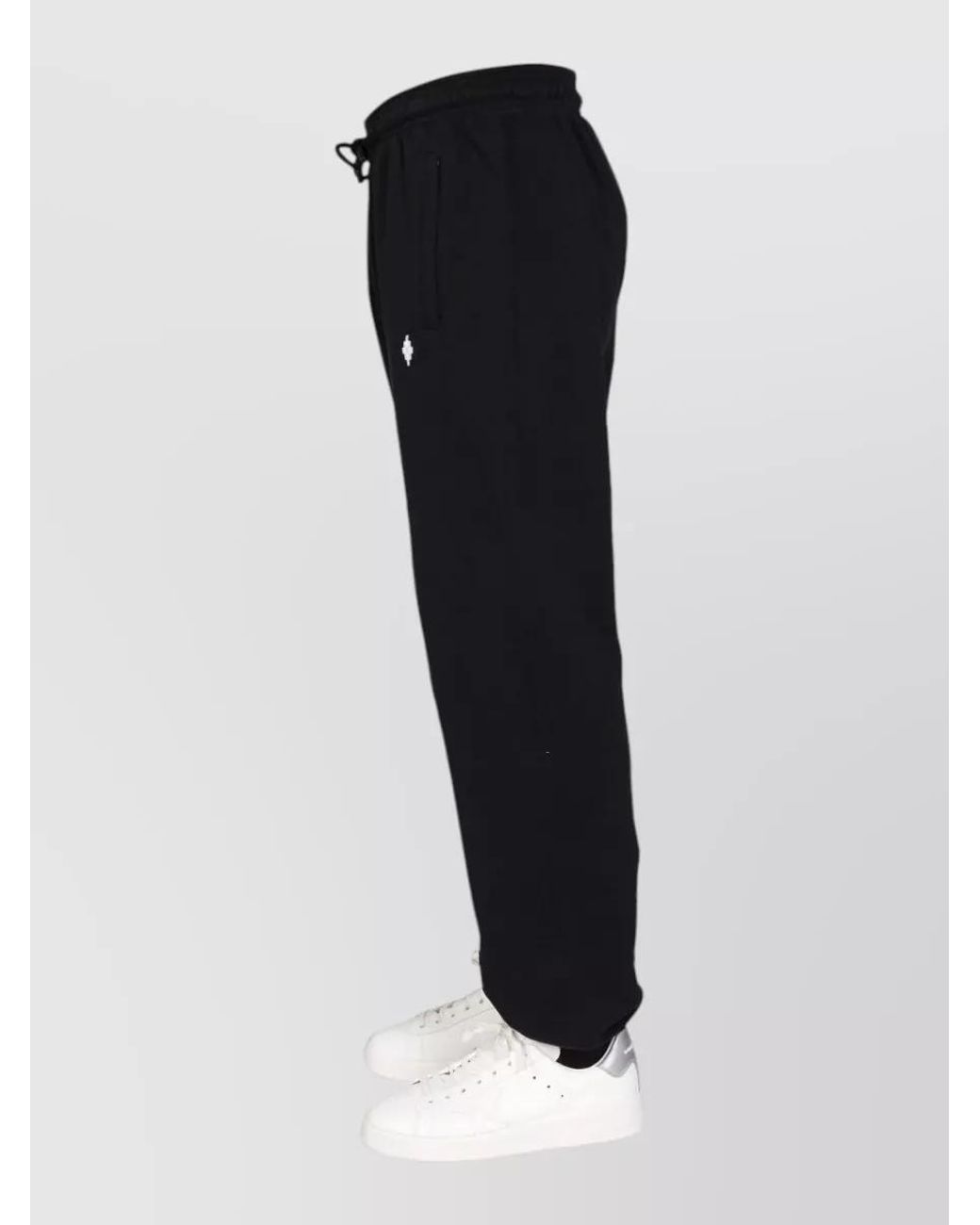Marcelo Burlon Black Cotton Track Pants for men