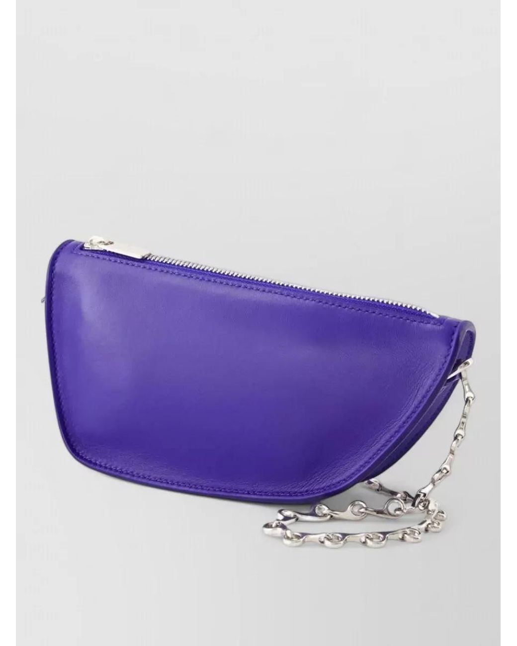 Burberry Purple Micro Shield Quilted Lambskin Shoulder Bag