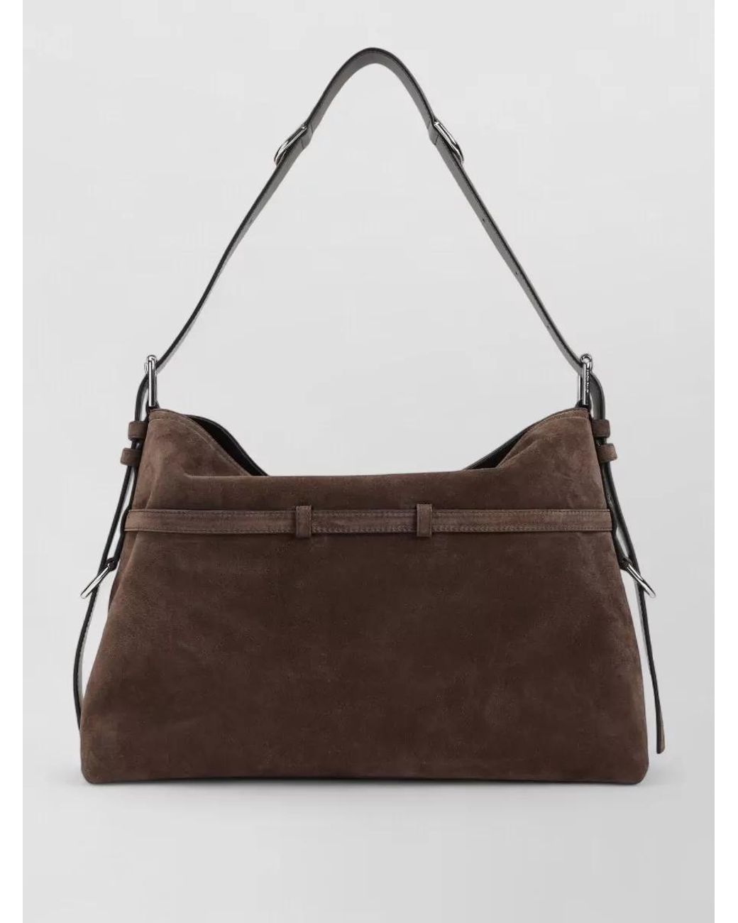 Givenchy Brown Voyou Medium Suede Leather Shoulder Bag