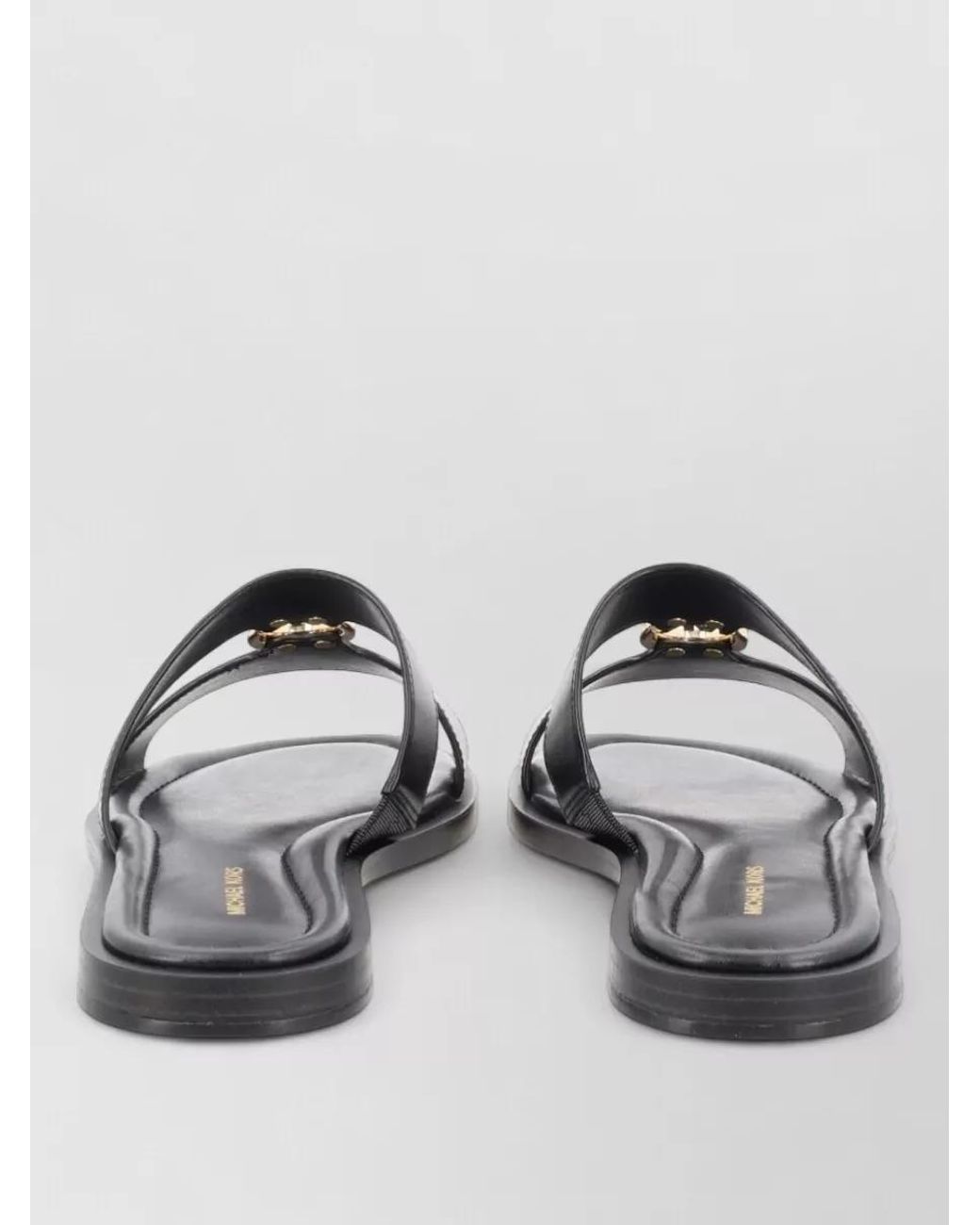 Michael Kors Gray Leather Sandals