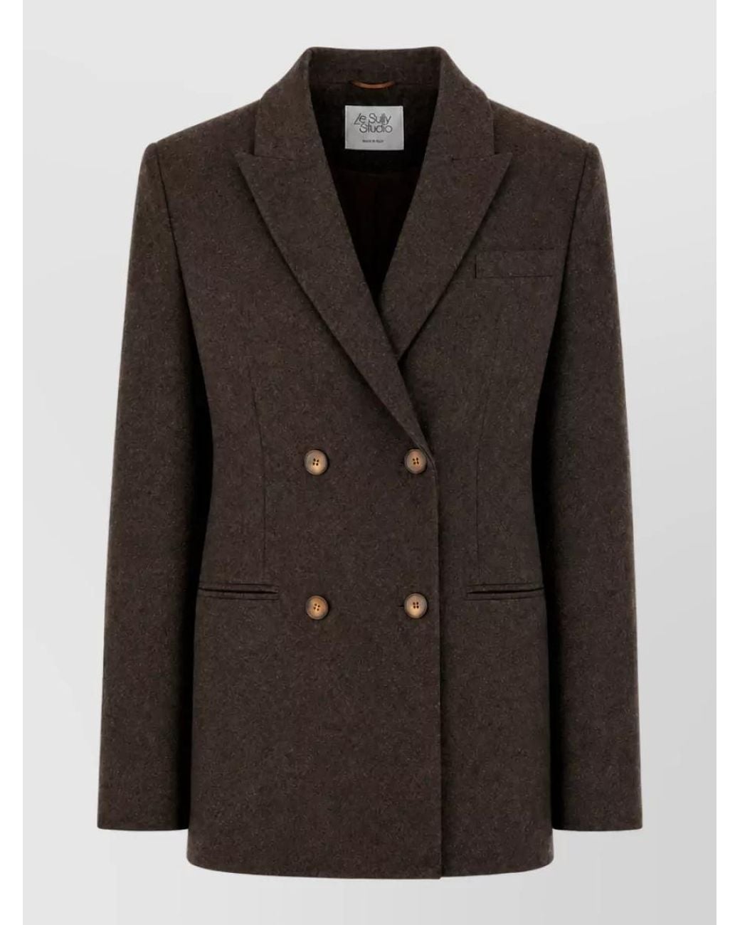 LE SULLY STUDIO Black Double Breasted Blazer