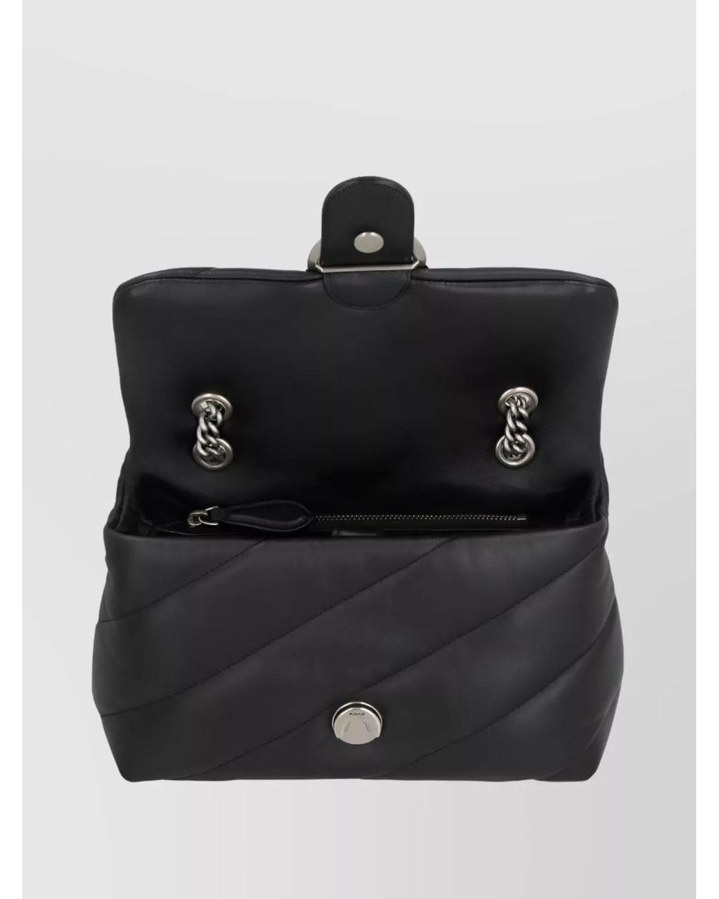 Pinko Black Love Bag Puff Maxi Leather Quilted Shoulder Bag