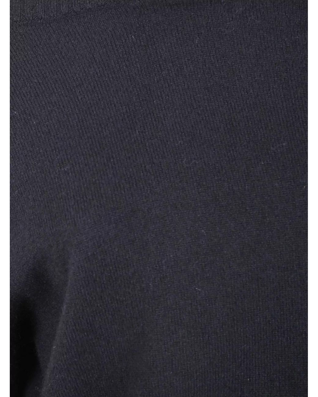 Uma Wang Blue Wool Ribbed Turtleneck Jumper