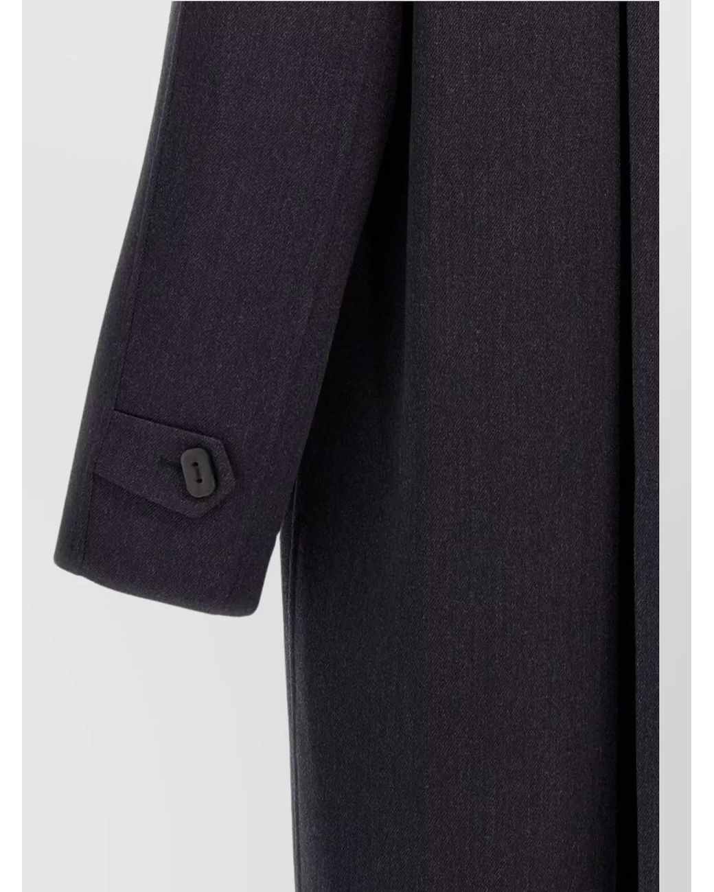 Fendi Blue Virgin Wool Single Breasted Coat for men