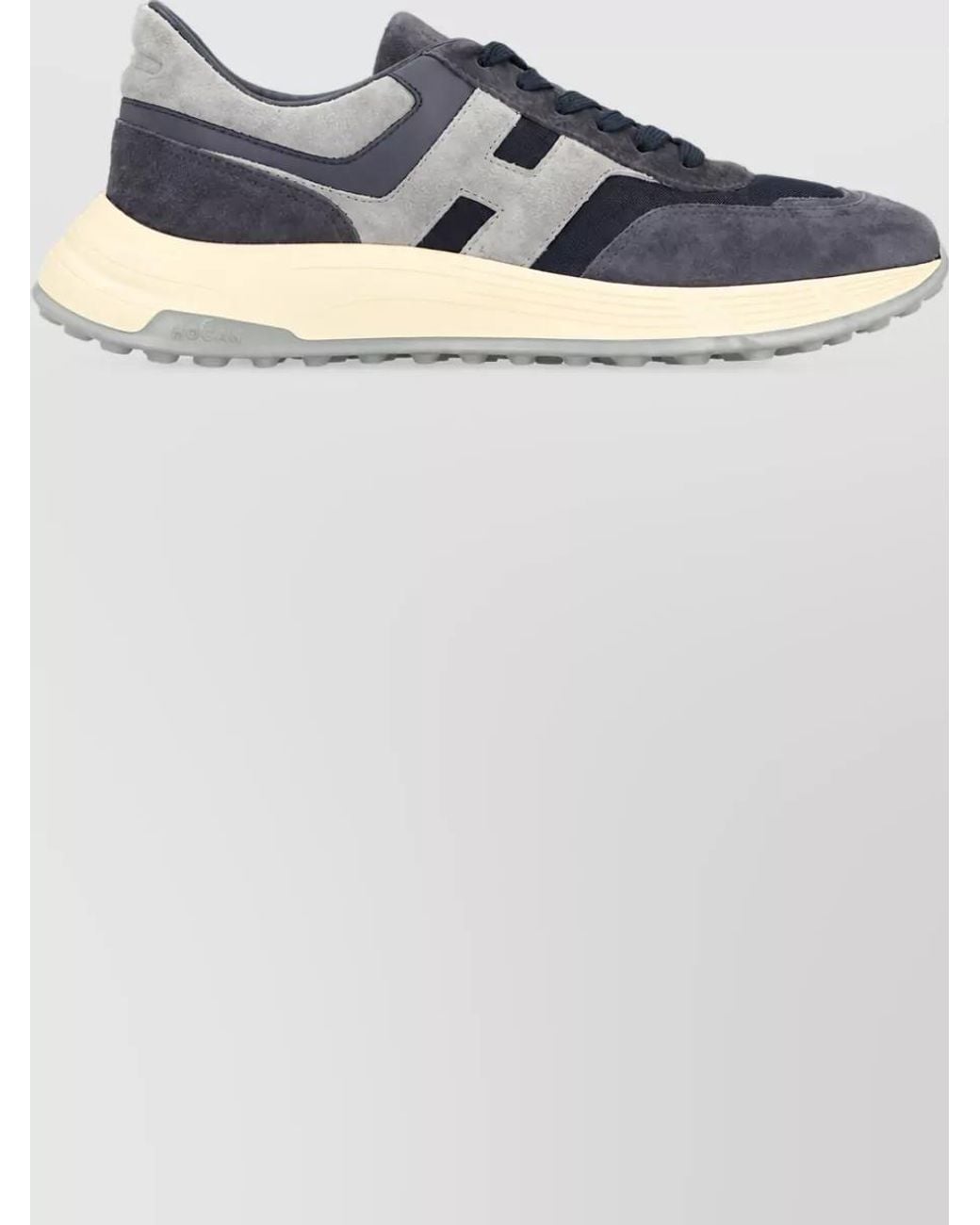 Hogan Blue Leather Low-Top Sneakers for men