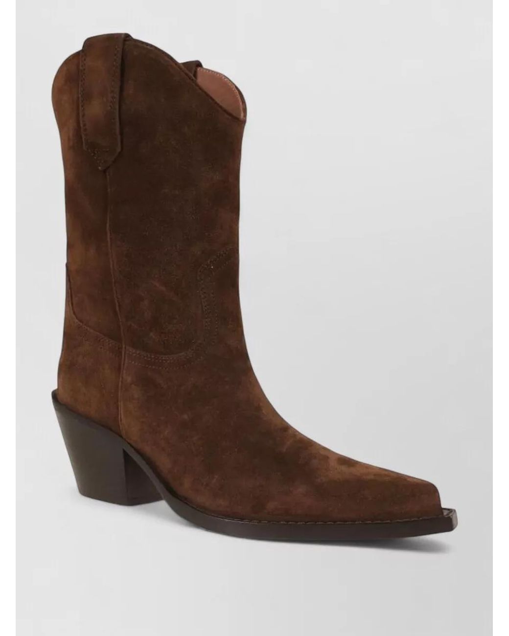 Paris Texas Brown Leather Dakota Mid Boots