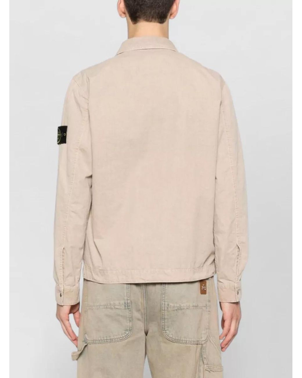 Stone Island Natural Cotton Overshirt for men