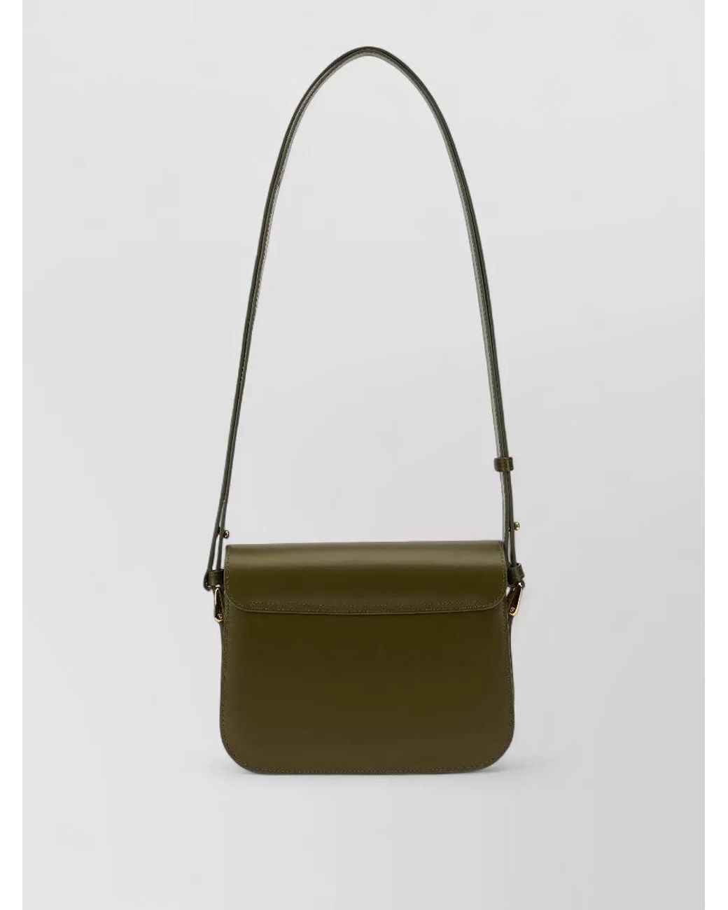 A.P.C. White Grace Leather Cross-Body Bag