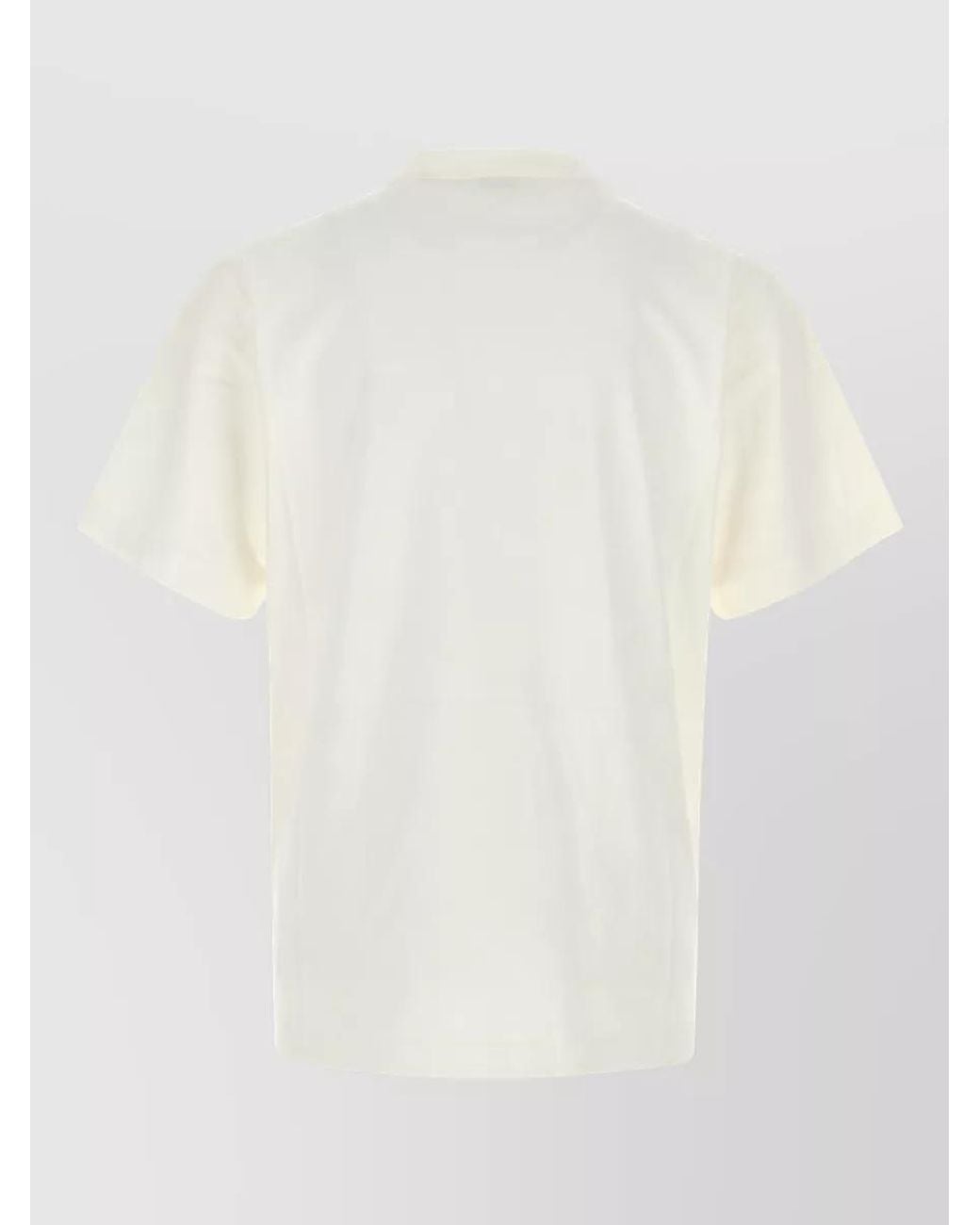 Burberry White Cotton T-Shirt for men