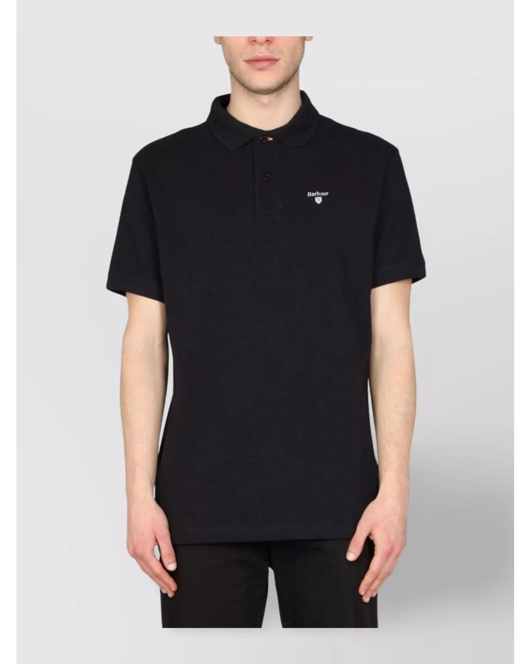 Barbour Black Regular-Fit Polo Shirt for men
