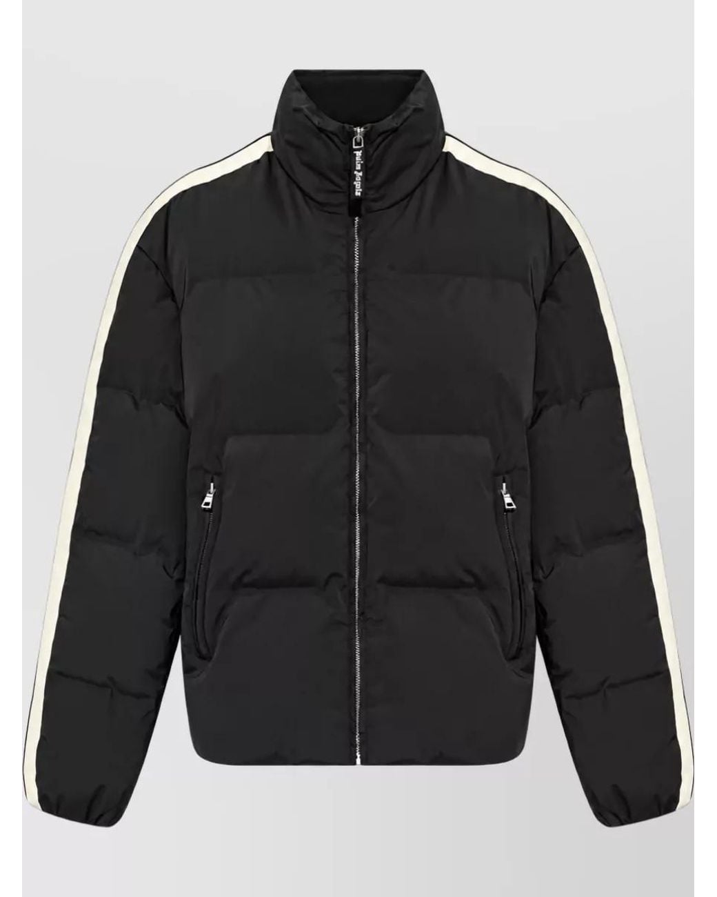 Palm Angels Black Logo Puffer Jacket