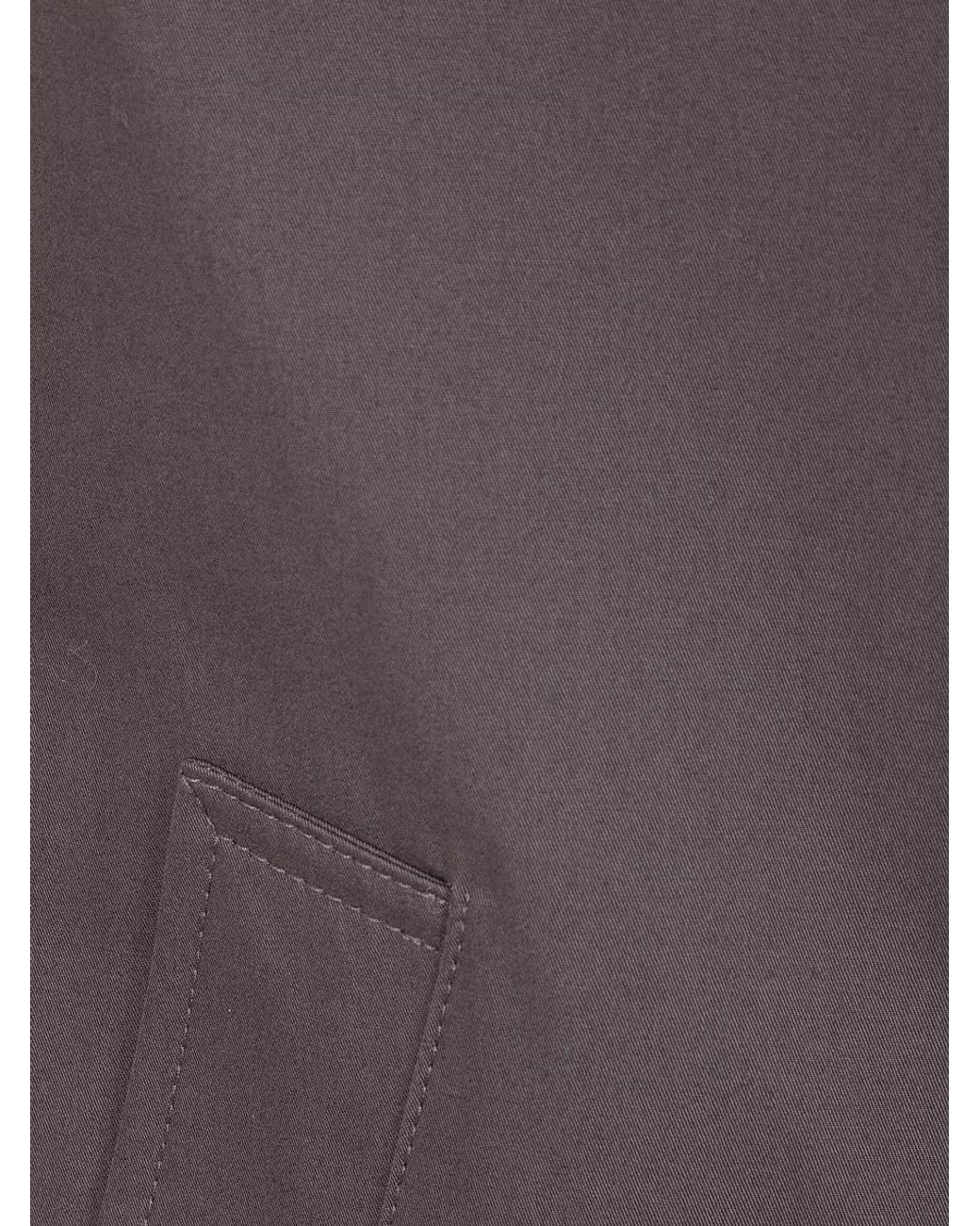 Herno Purple Cotton Single Breasted Midi Coat for men
