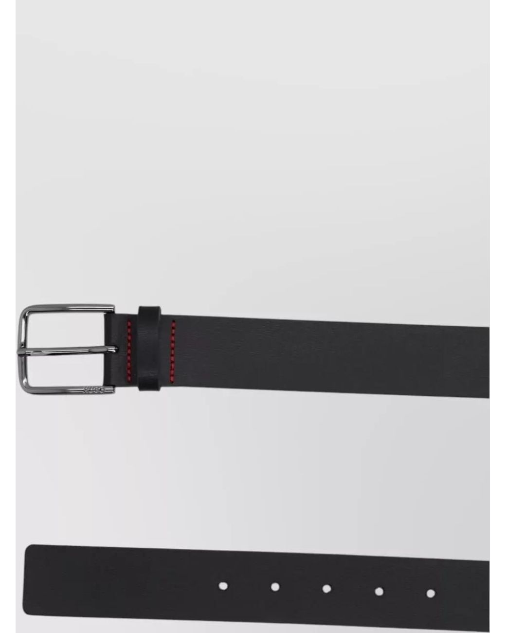 HUGO White Leather Belt for men