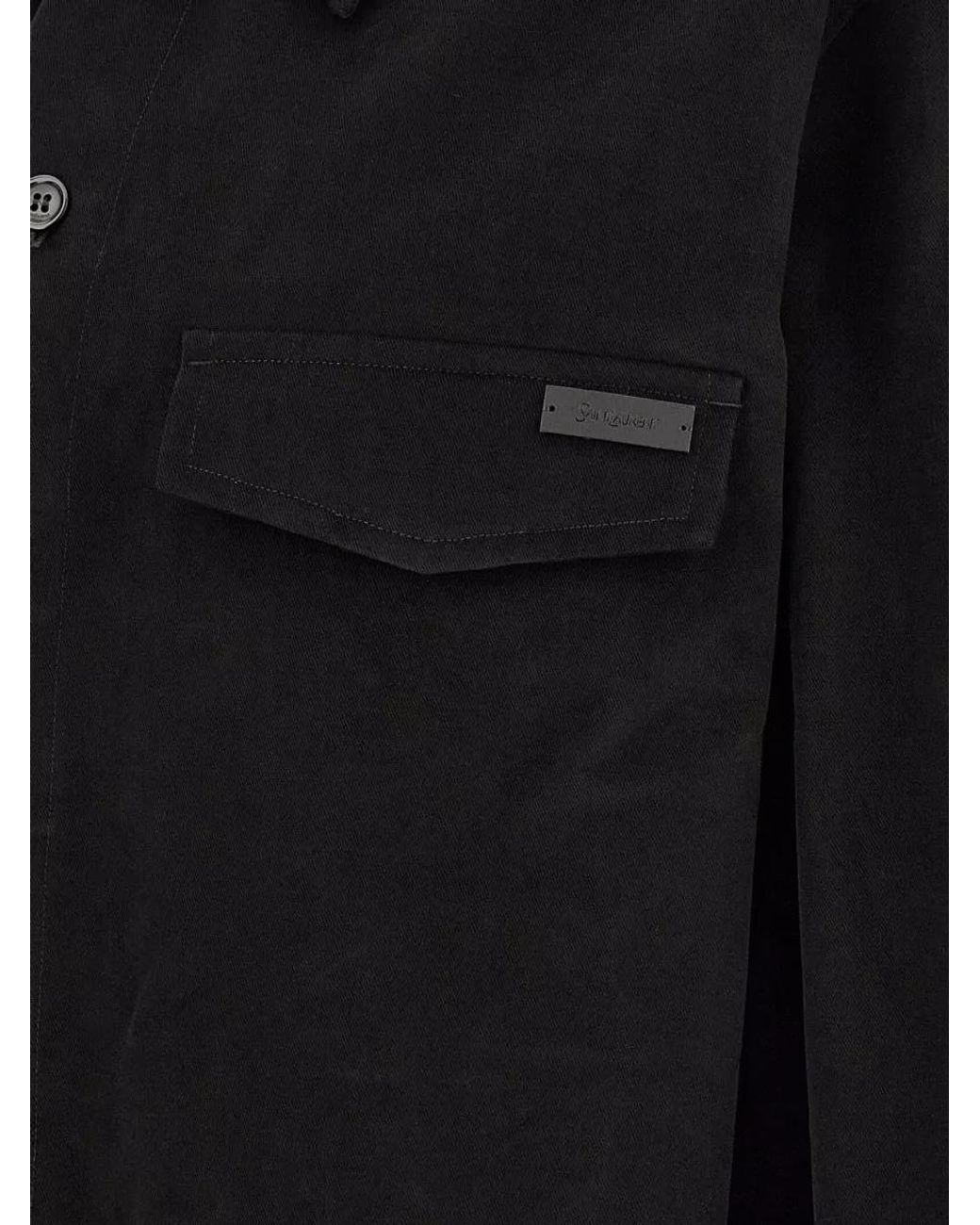 Saint Laurent Blue Cotton Overshirt Jacket for men